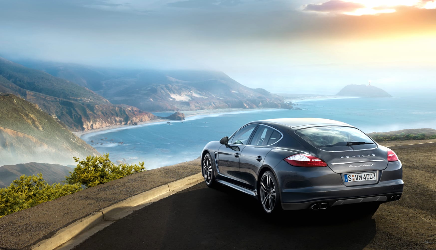 Porsche Vehicle Porsche Panamera Turbo wallpapers HD quality