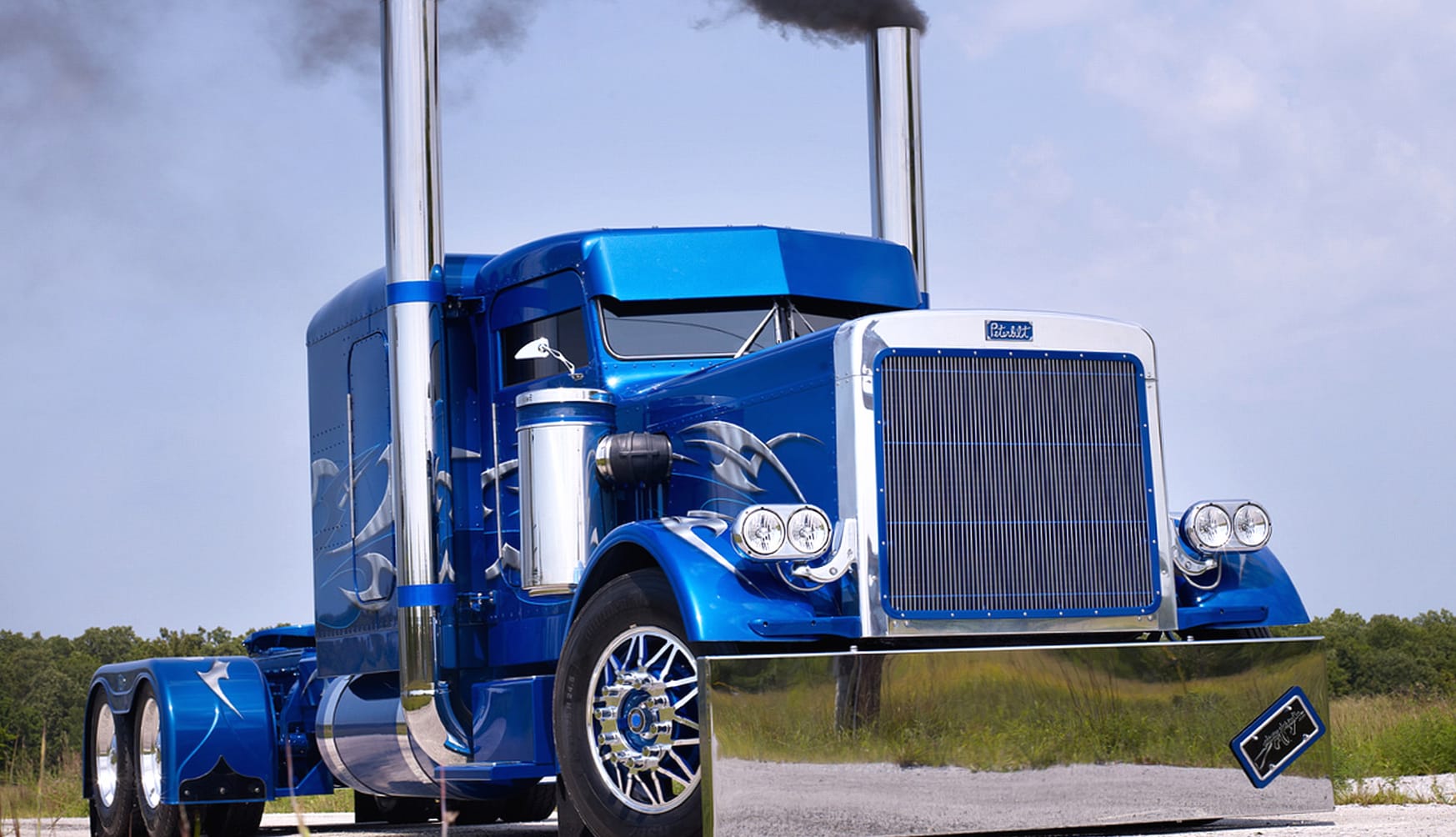 Powerful Blue Truck wallpapers HD quality