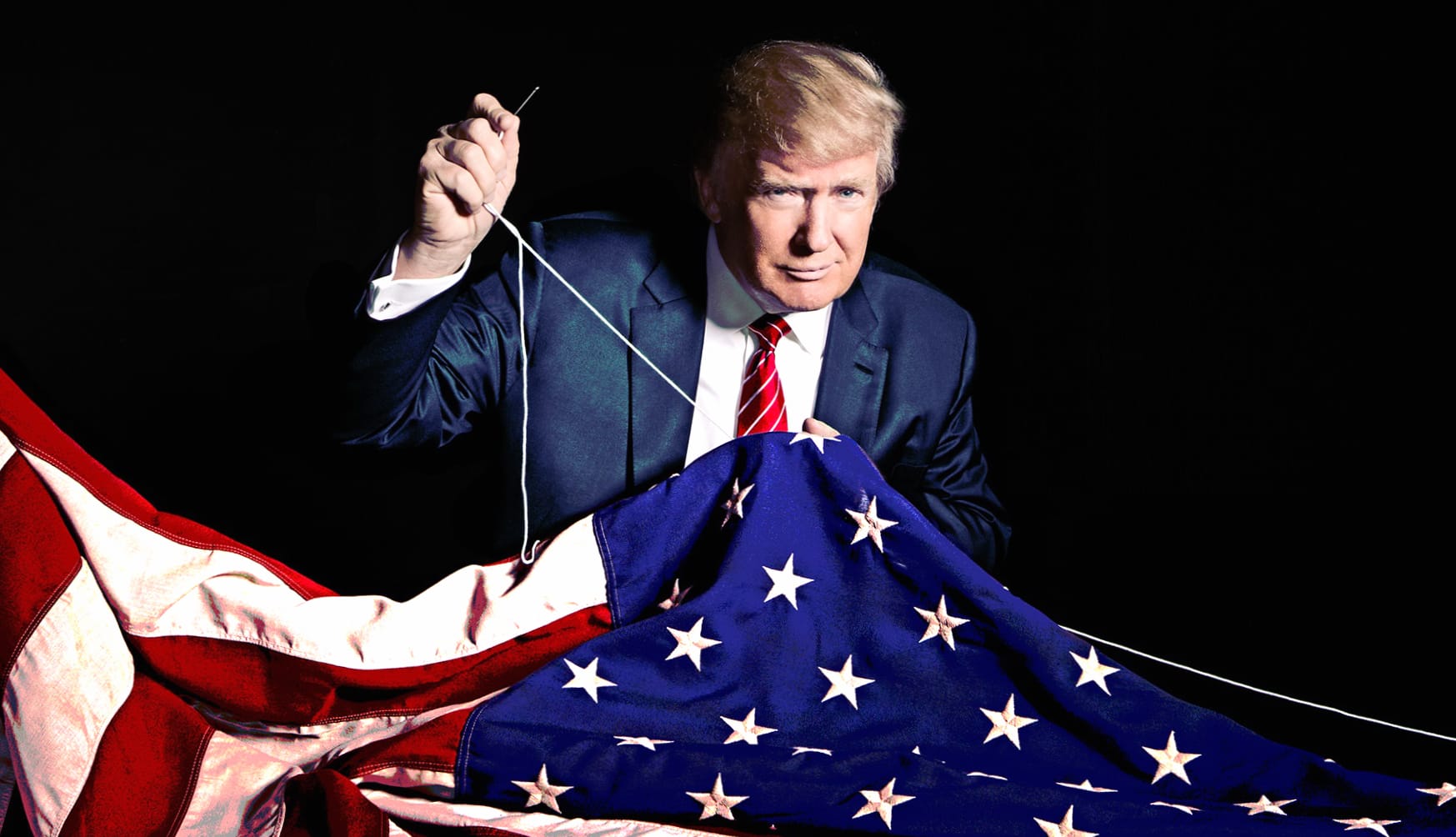 Presidential Aura - Political Leader with American Flag wallpapers HD quality