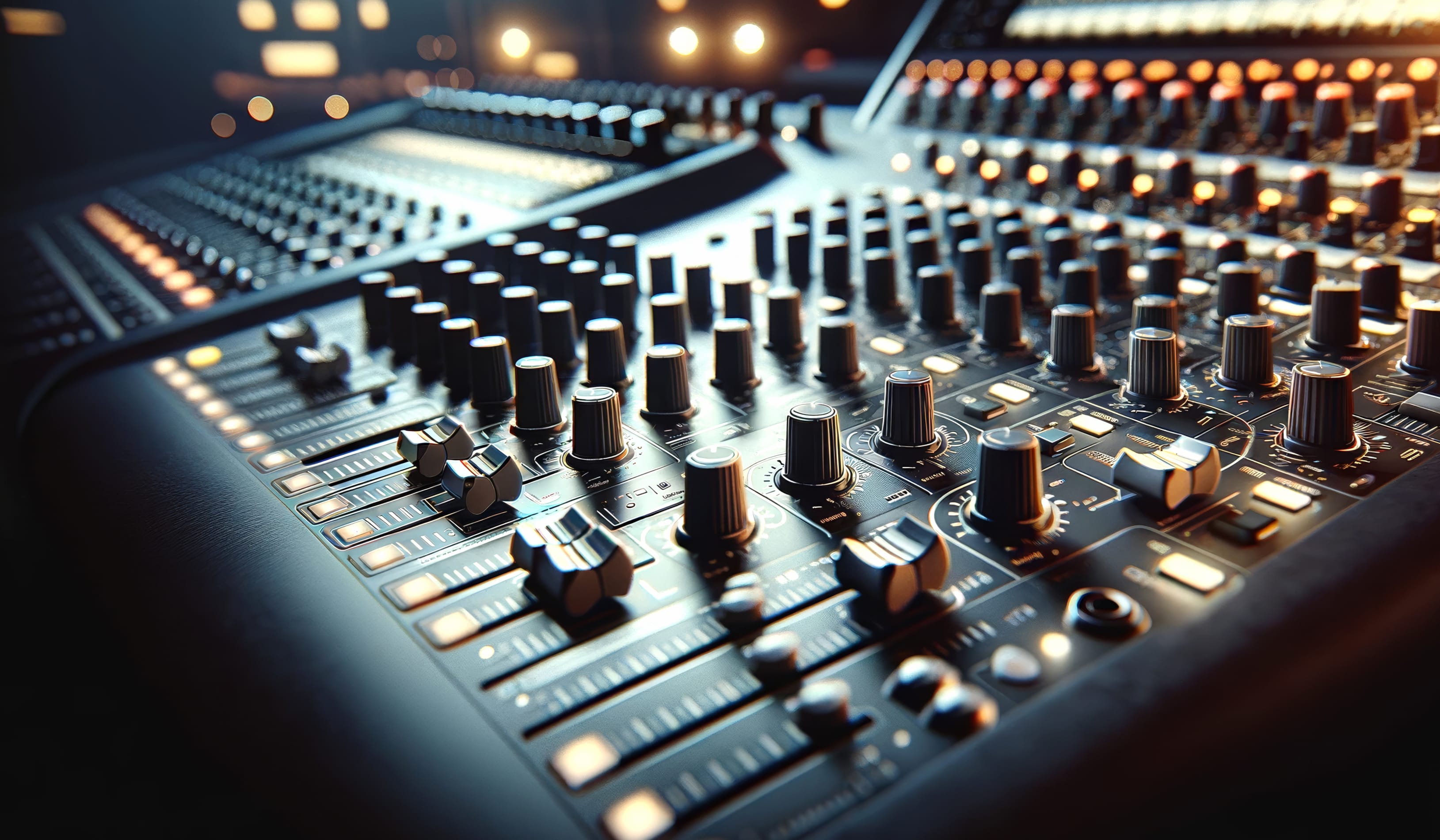 Professional Music Mixer Console at 1600 x 900 HD size wallpapers HD quality