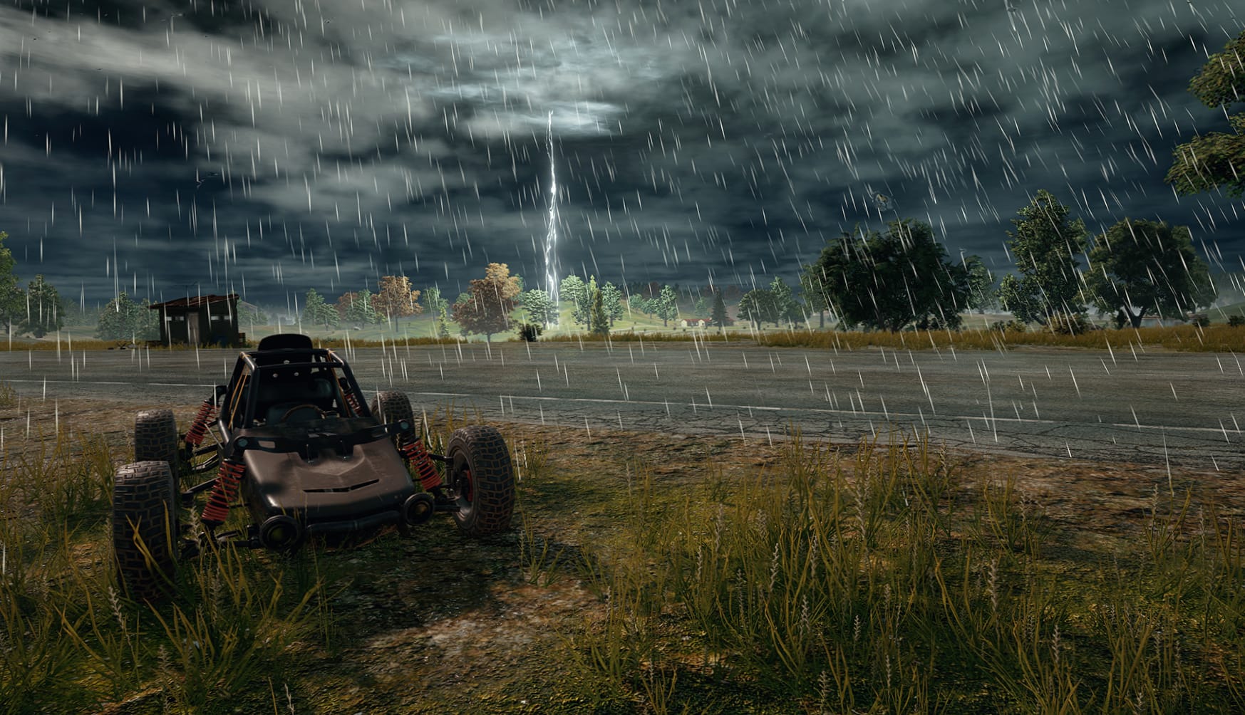 PUBG Rainy Night - at 1920 x 1080 HD size wallpapers HD quality