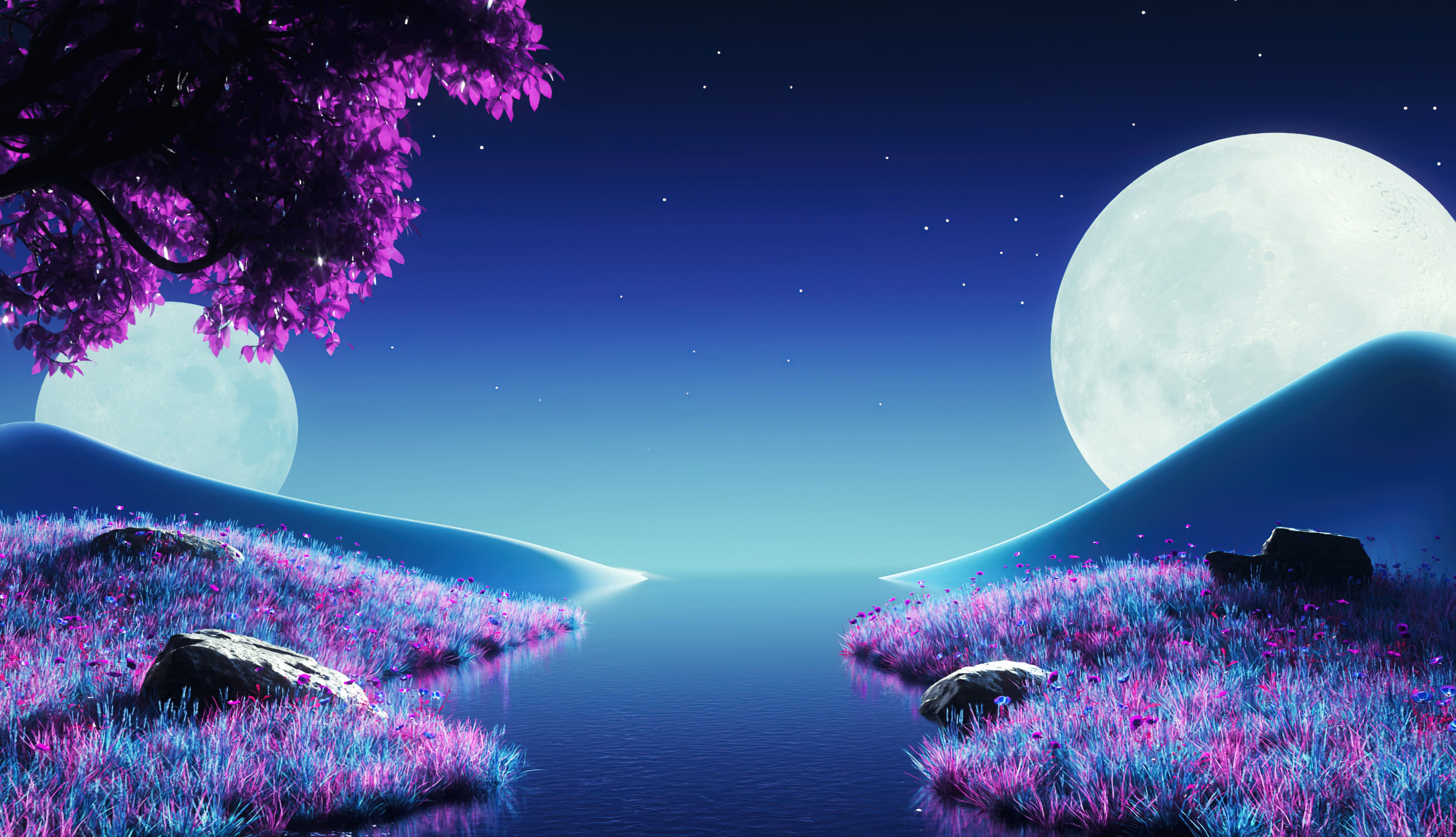 Purple aesthetic Landscape wallpapers HD quality