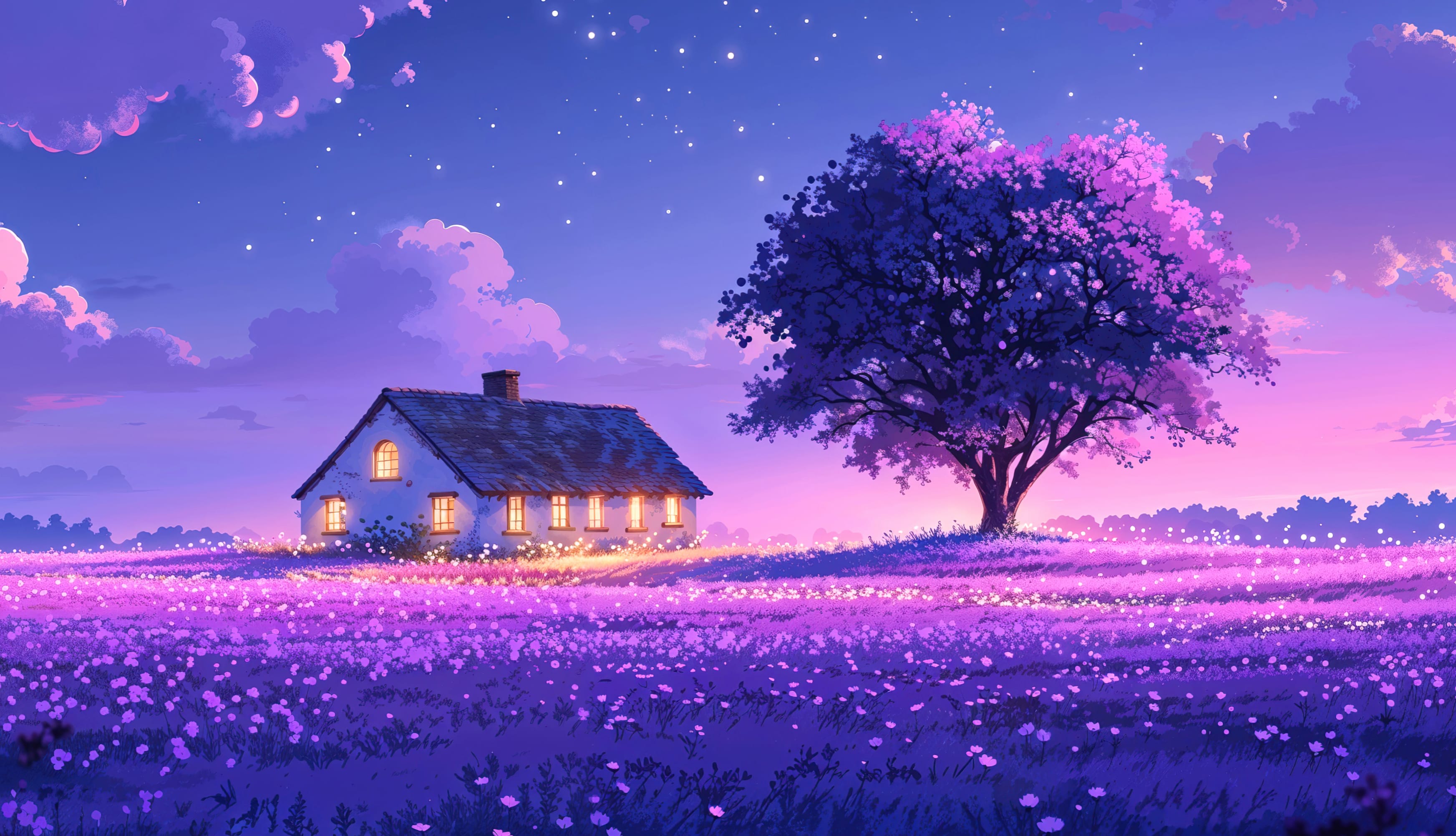 Purple aesthetic Scenery wallpapers HD quality