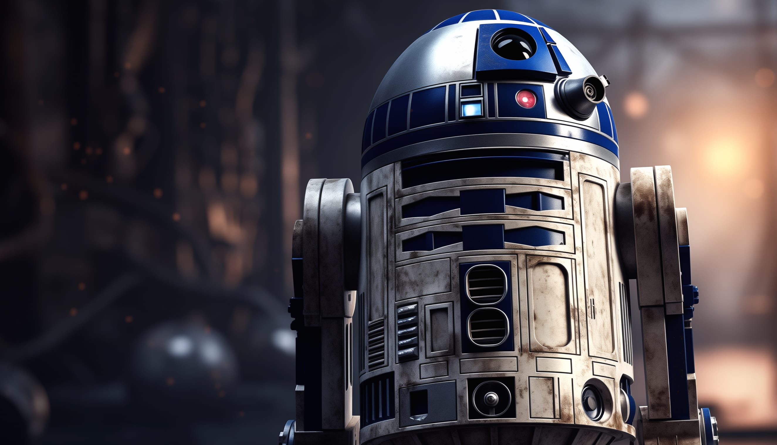 R2-D2 in Star Wars Wallpaper at 2048 x 2048 iPad size wallpapers HD quality