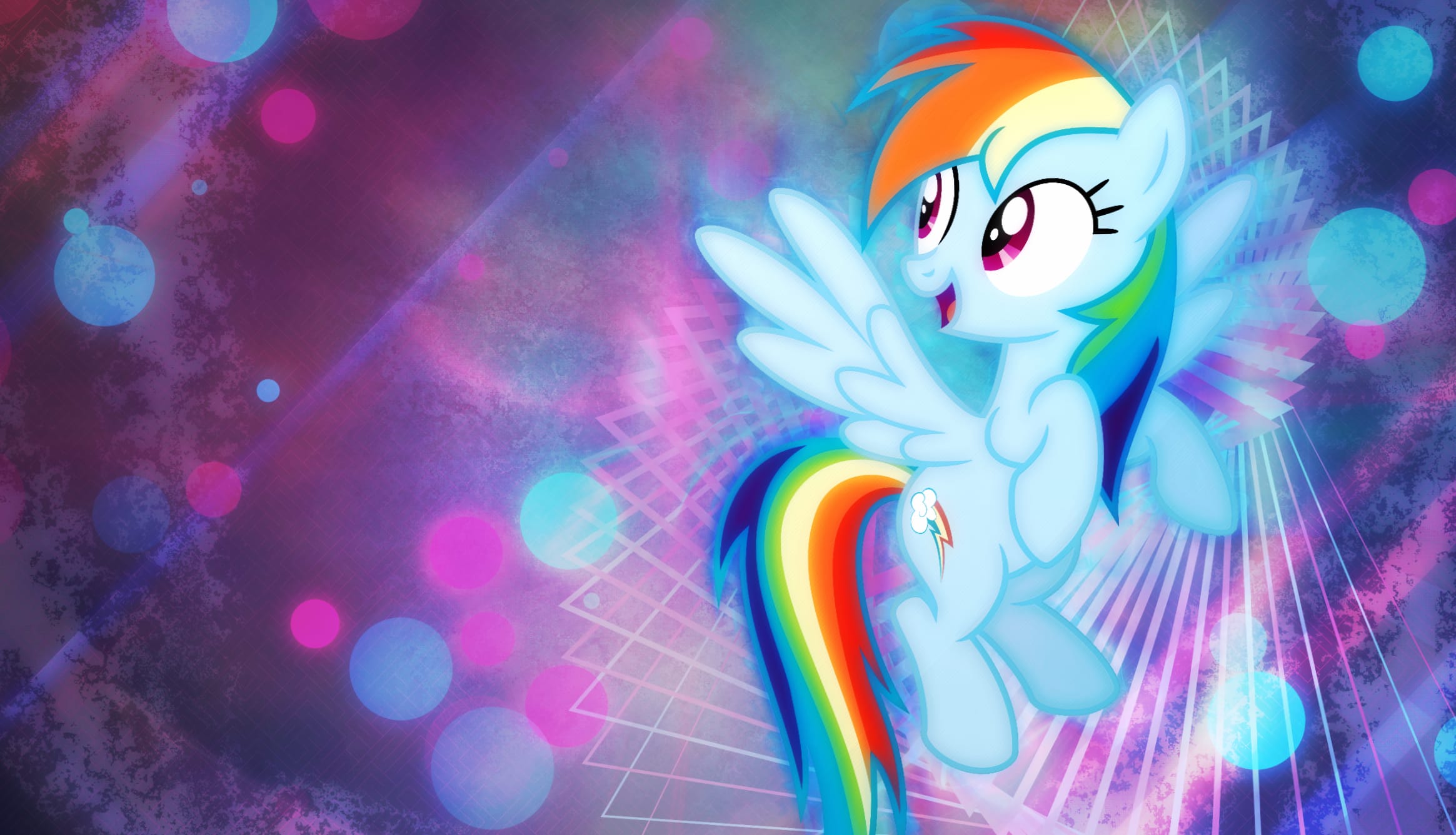 Rainbow Dash Magic MLP at 2048 x 2048 iPad size wallpapers HD quality