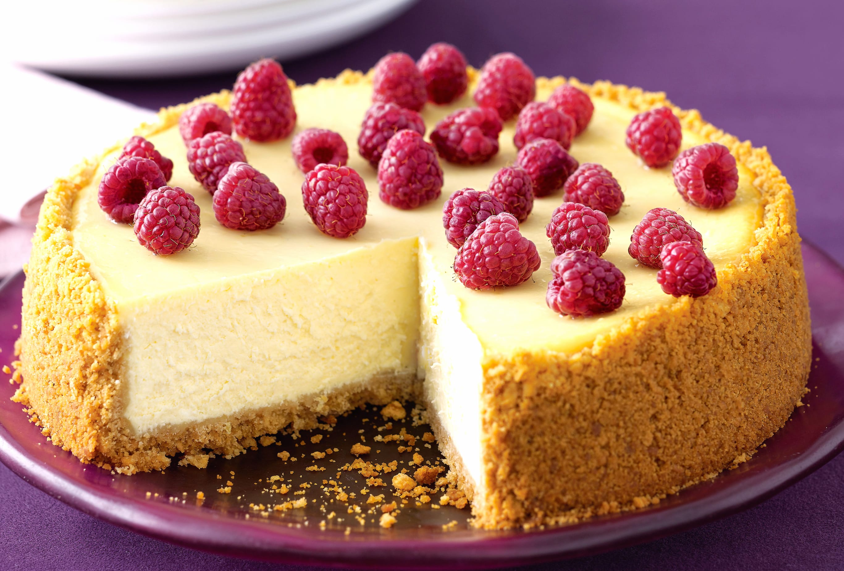 Raspberry Pastry Cake Food Cheesecake wallpapers HD quality