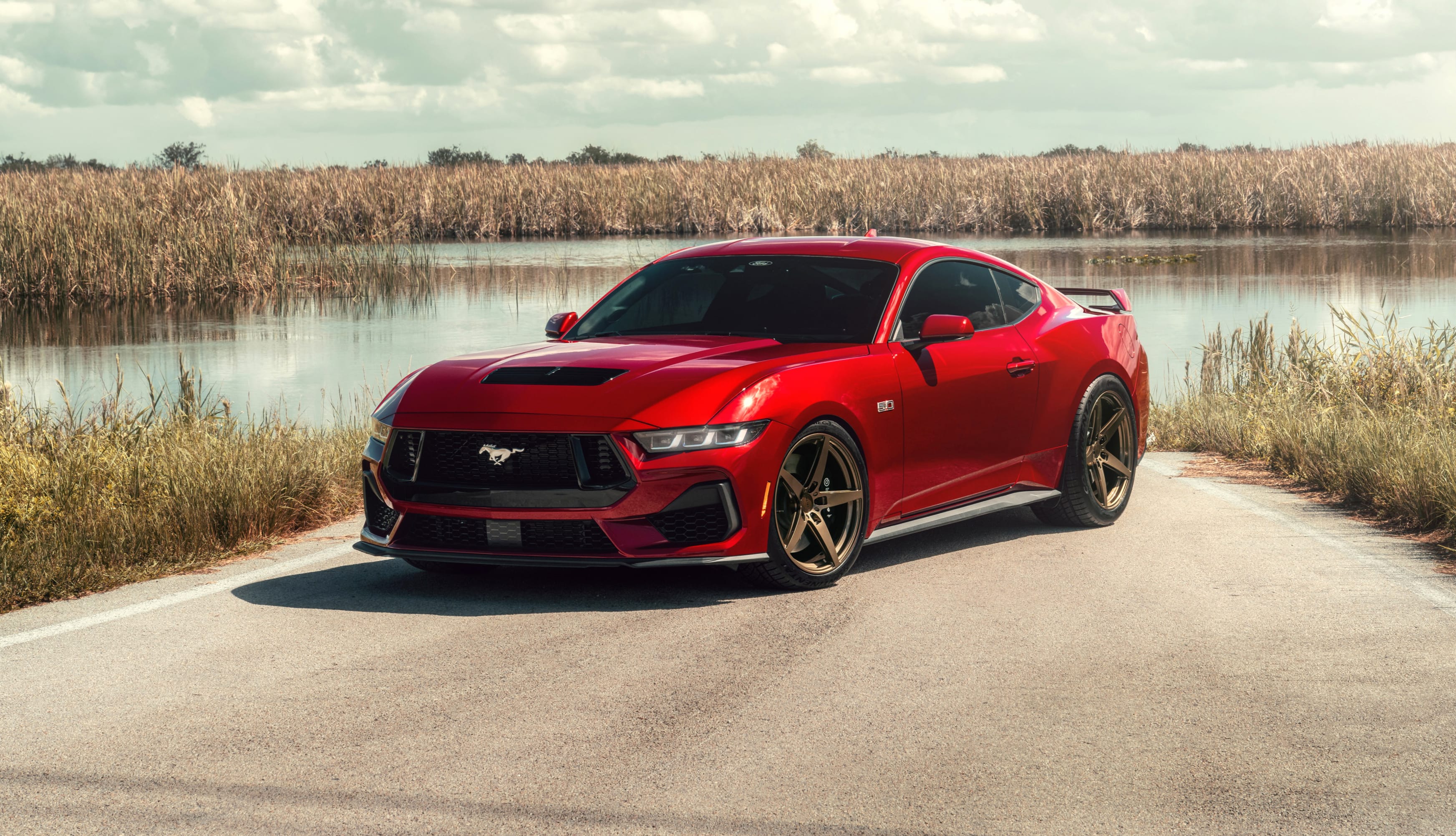 Red Ford Mustang GT wallpapers HD quality