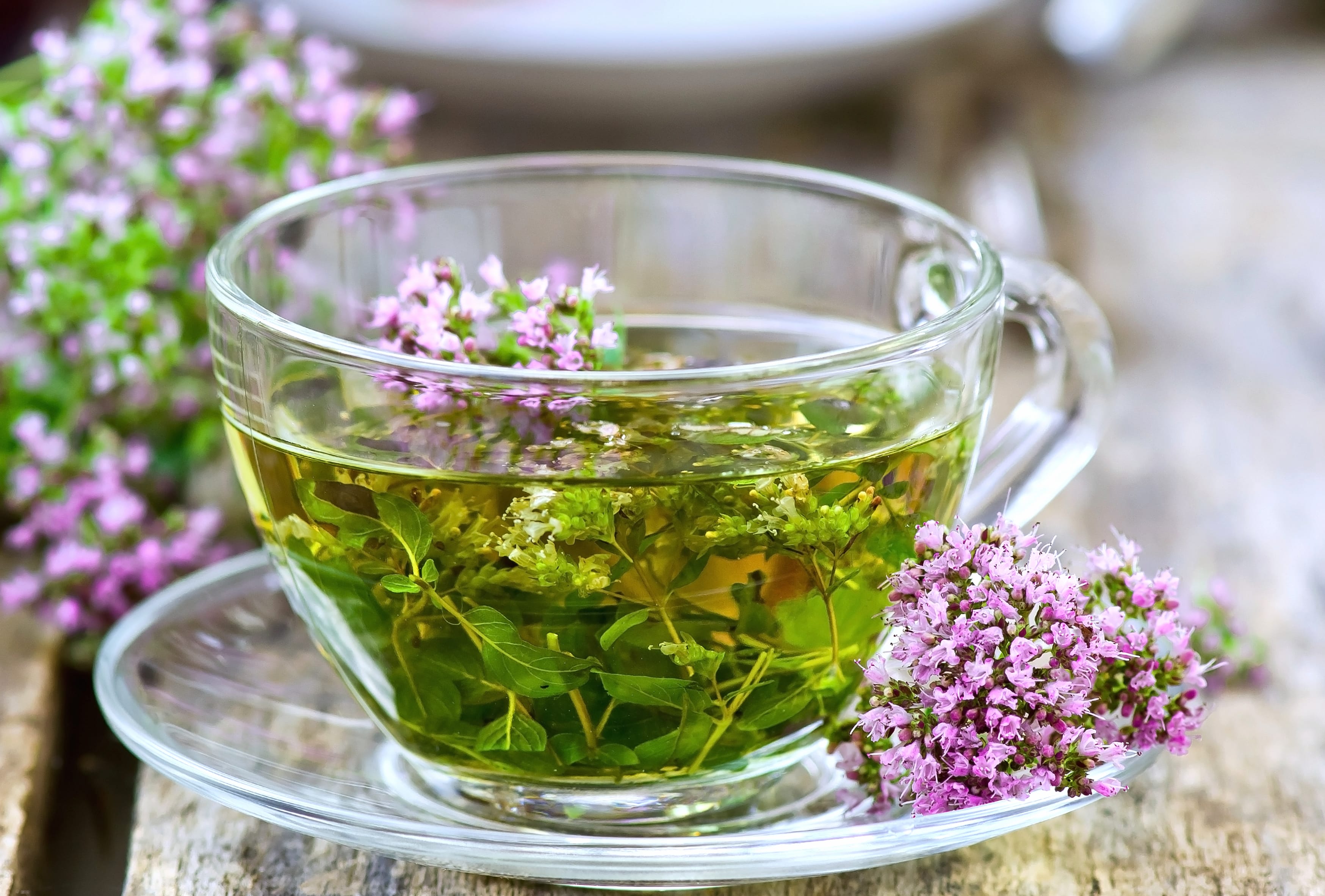 Refreshing Herbal Tea with Flowers - wallpapers HD quality