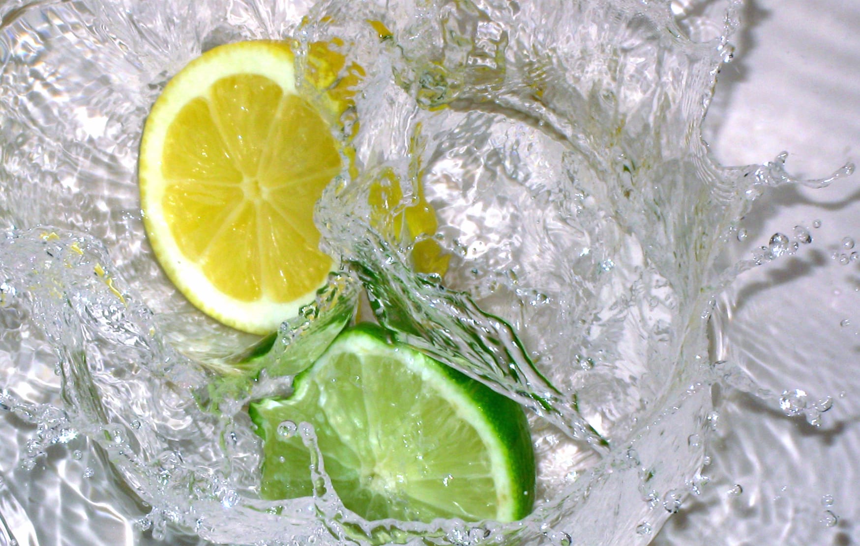 Refreshing Lemon and Lime Splash - at 2048 x 2048 iPad size wallpapers HD quality