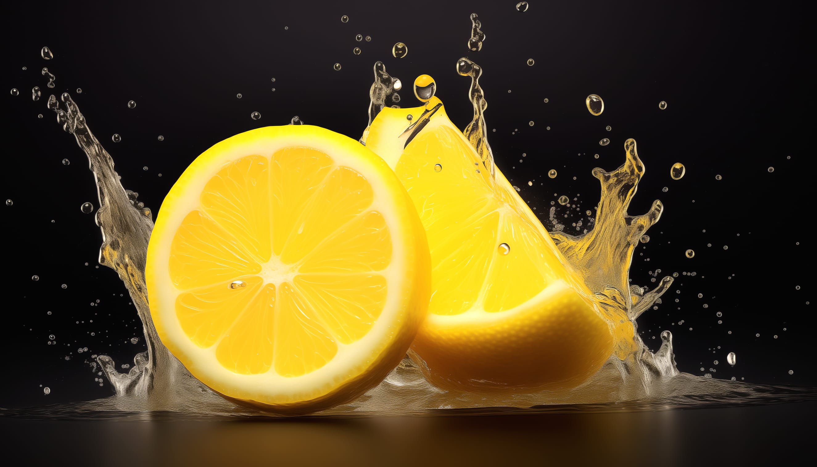 Refreshing Lemon Splash wallpapers HD quality