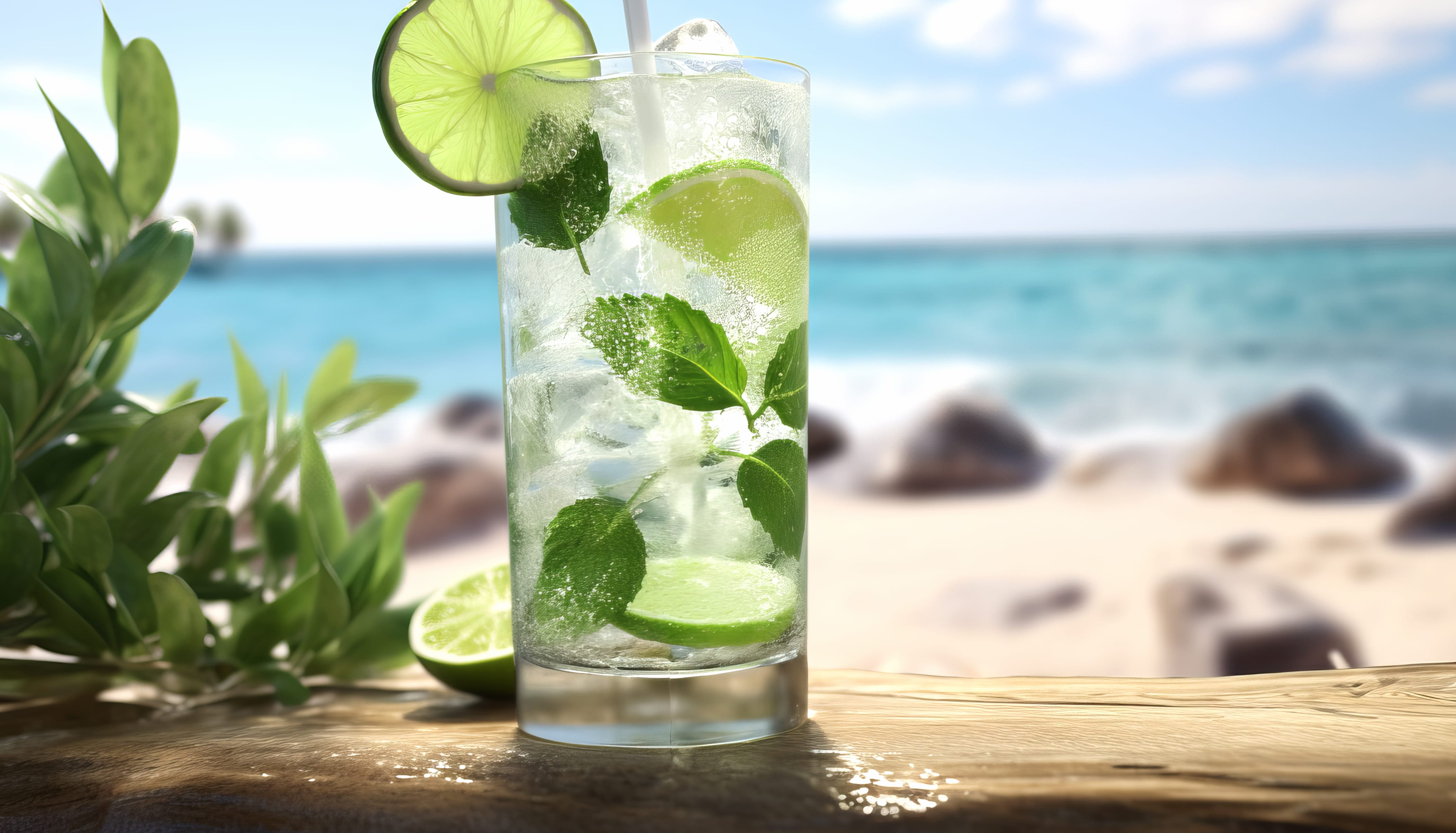 Refreshing Mojito Cocktail Beach Wallpaper HD wallpapers HD quality