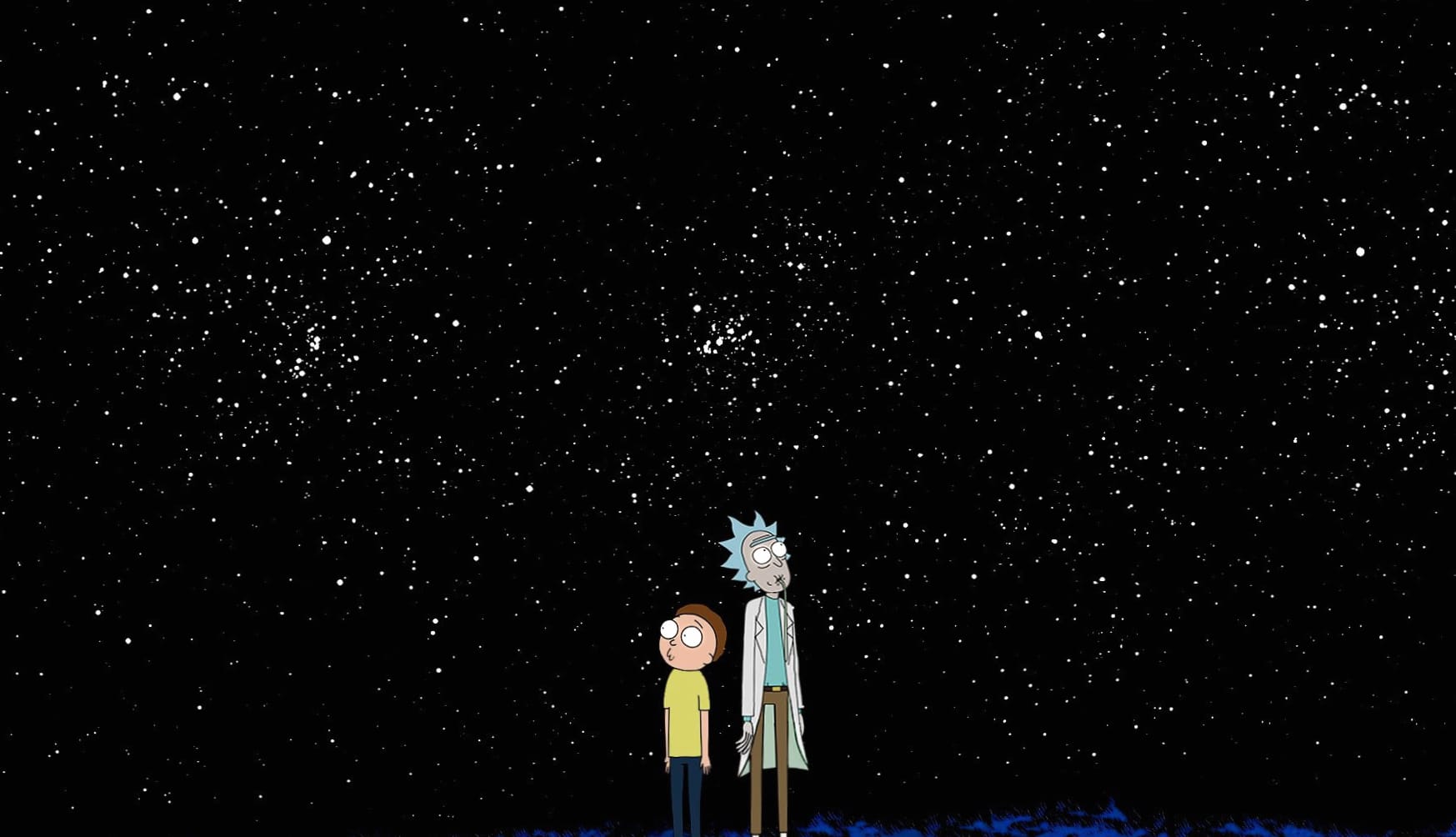 Rick and Morty Space Adventure at 640 x 960 iPhone 4 size wallpapers HD quality