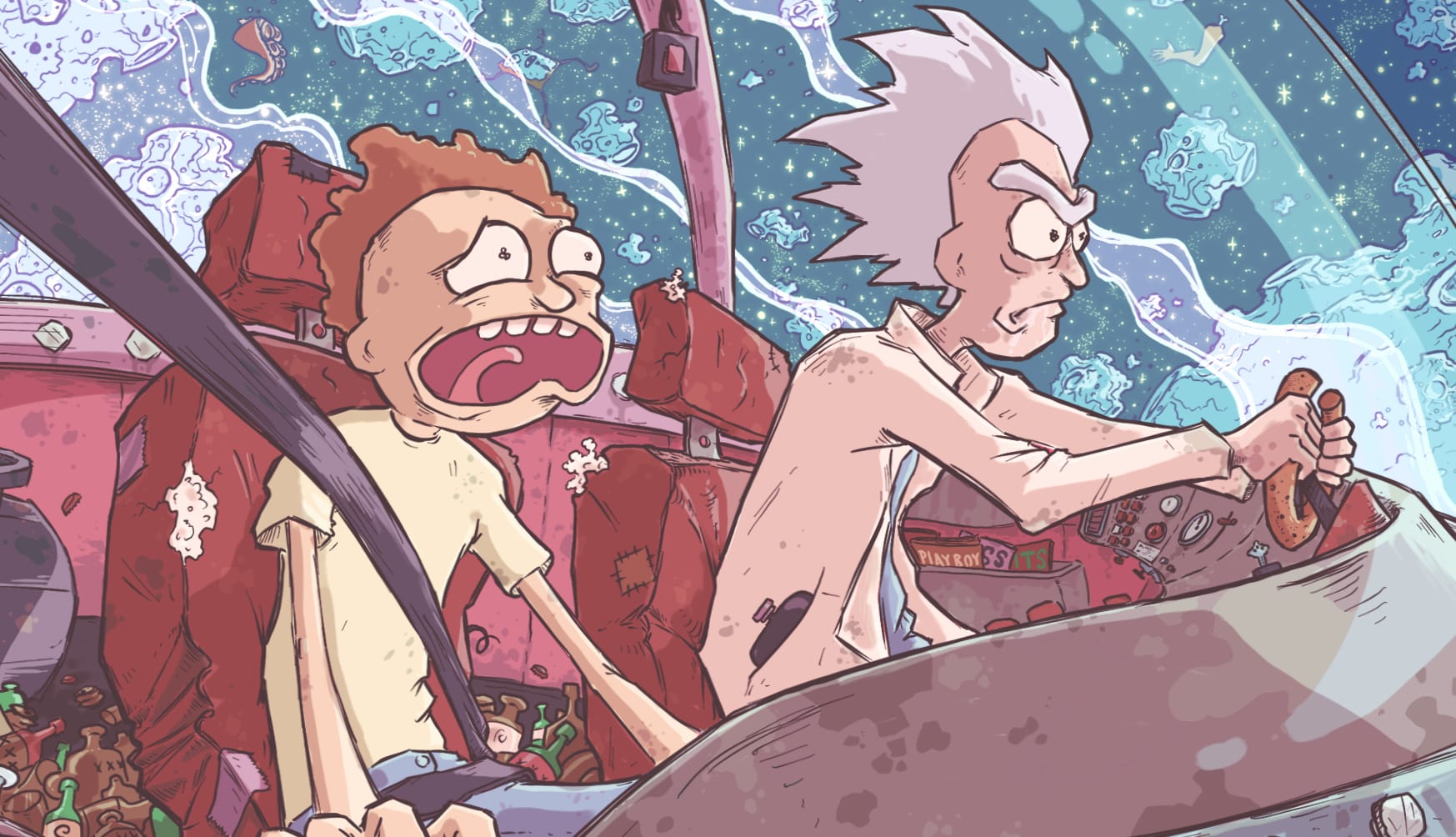 Rick and Morty Space Adventure - wallpapers HD quality