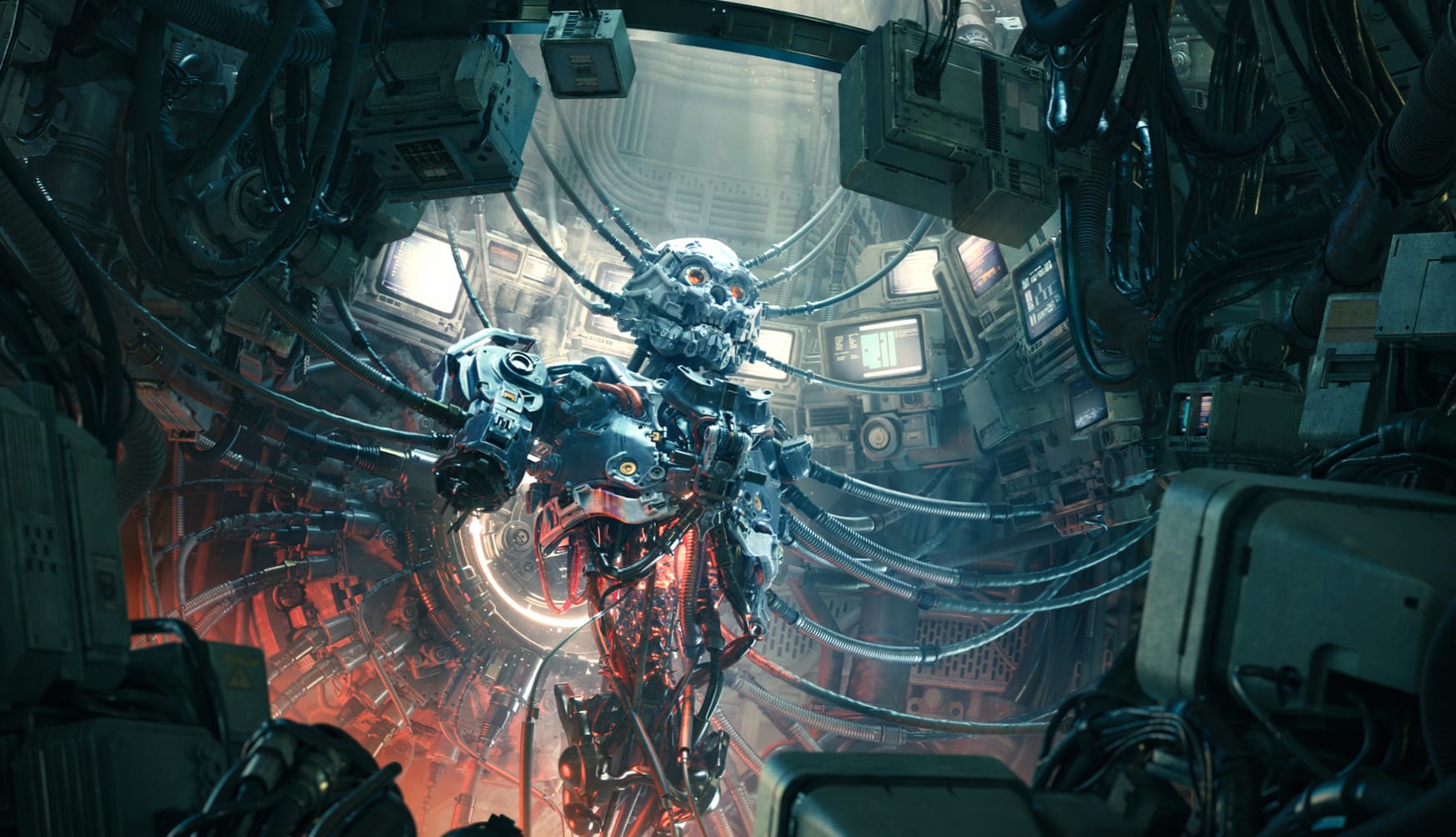 Robot Sci Fi Artistic Digital Art at 320 x 480 iPhone size wallpapers HD quality