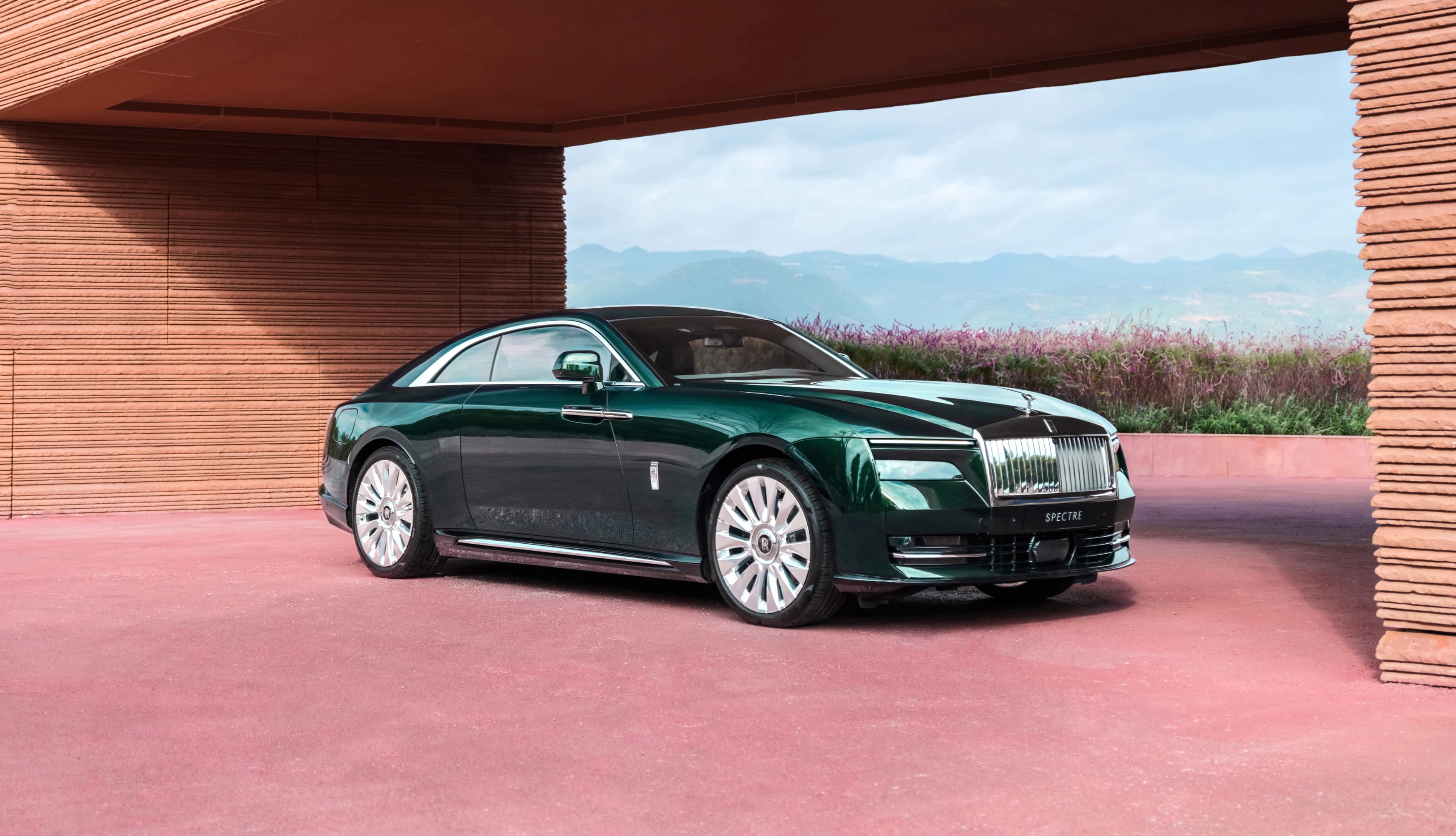 Rolls-Royce Spectre Emerald green wallpapers HD quality