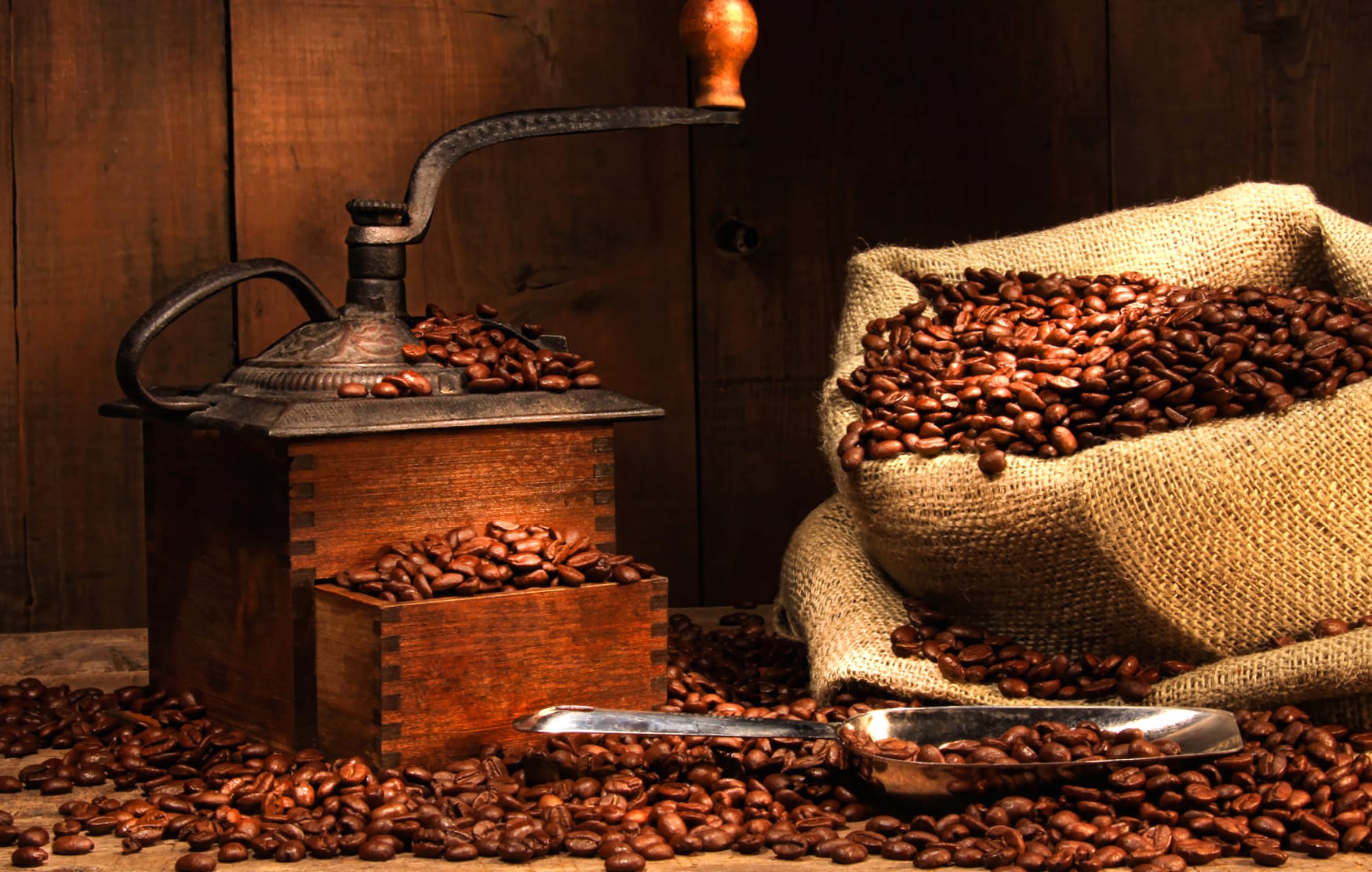 Rustic Coffee Delight at 320 x 480 iPhone size wallpapers HD quality