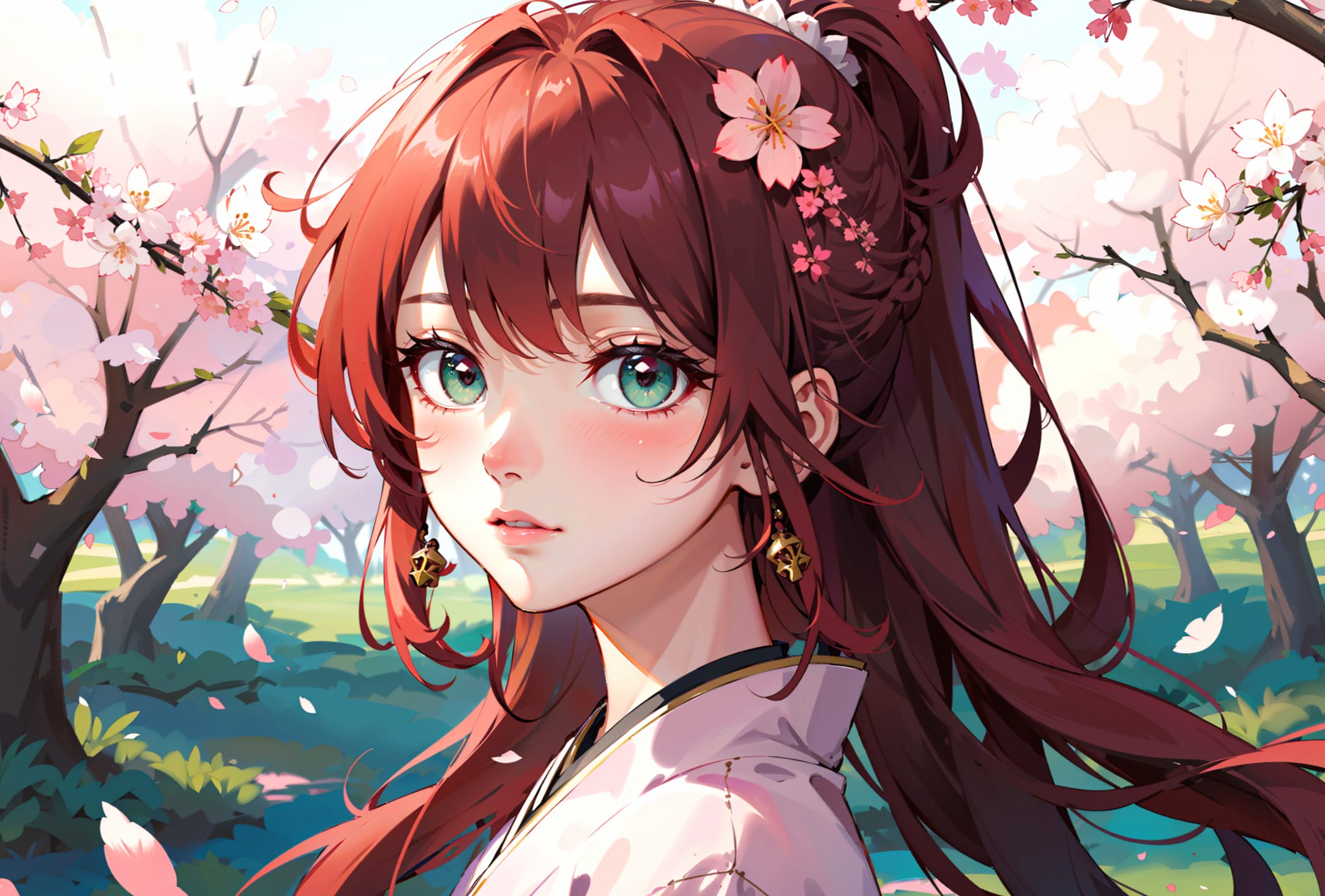 Sakura Serenity The Girl with Red Hair wallpapers HD quality