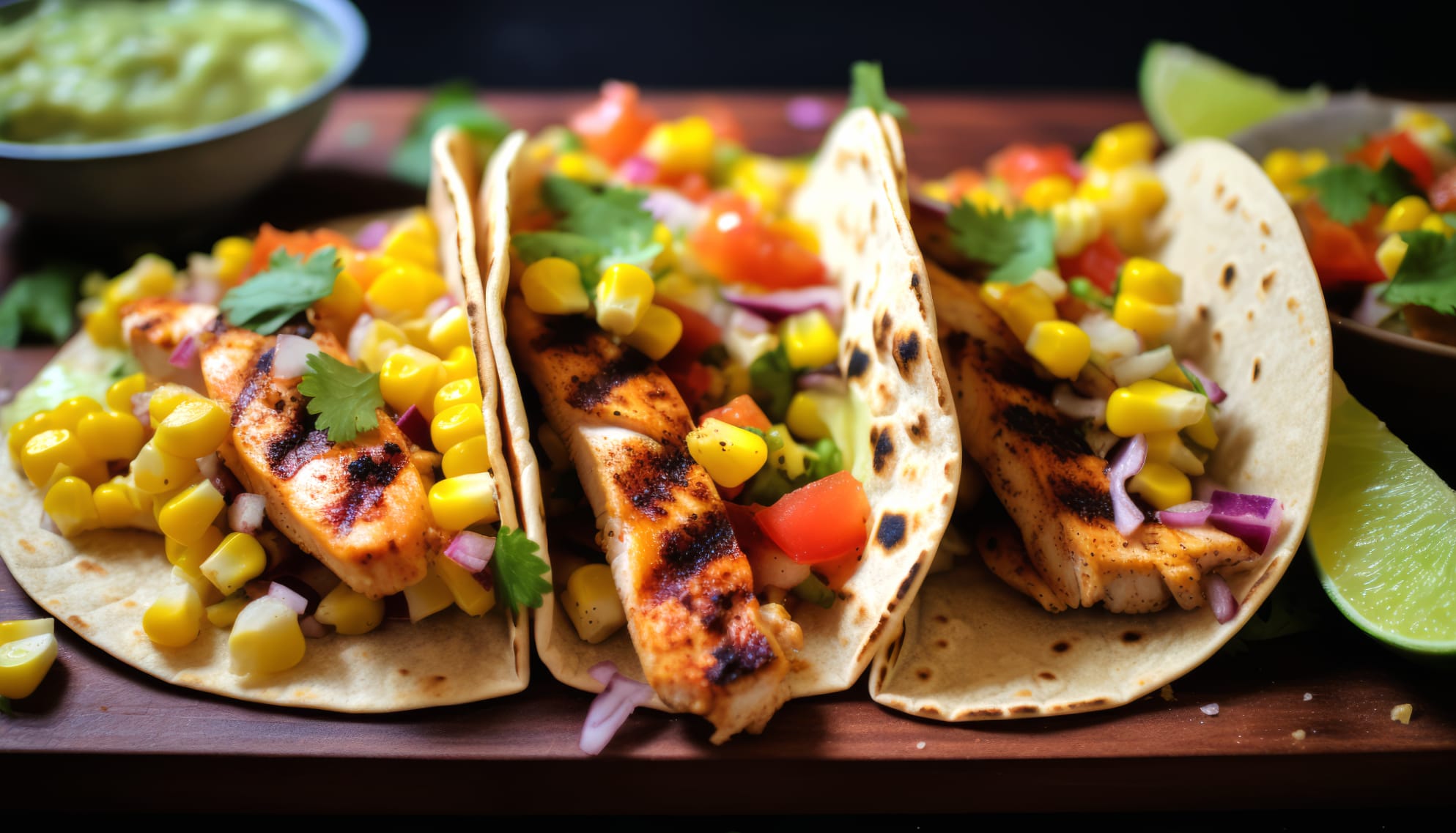 Savory Chicken Fajita at 1536 x 864 HD size wallpapers HD quality