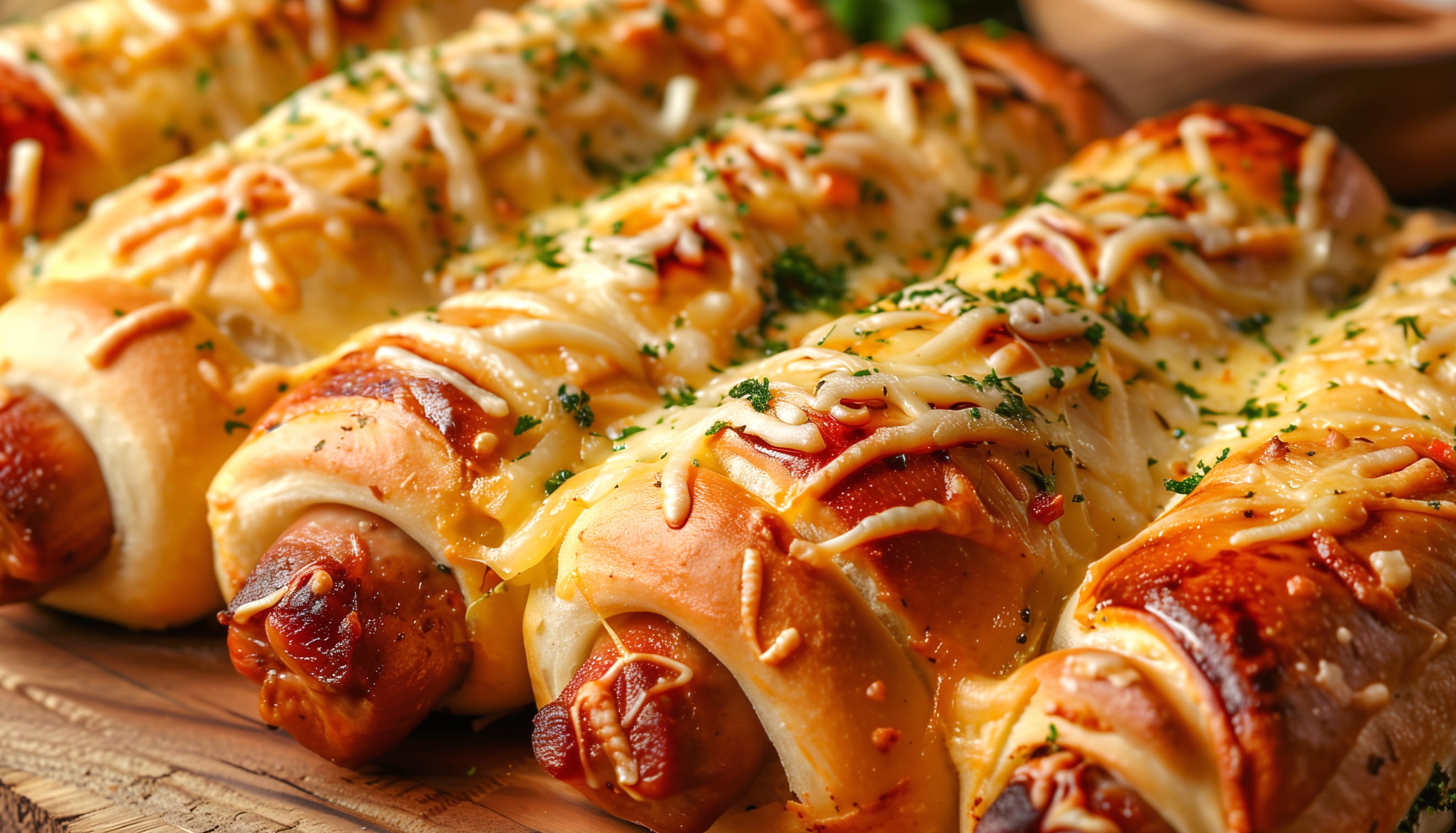 Savory Delights Indulge in Pigs in a Blanket at 320 x 480 iPhone size wallpapers HD quality