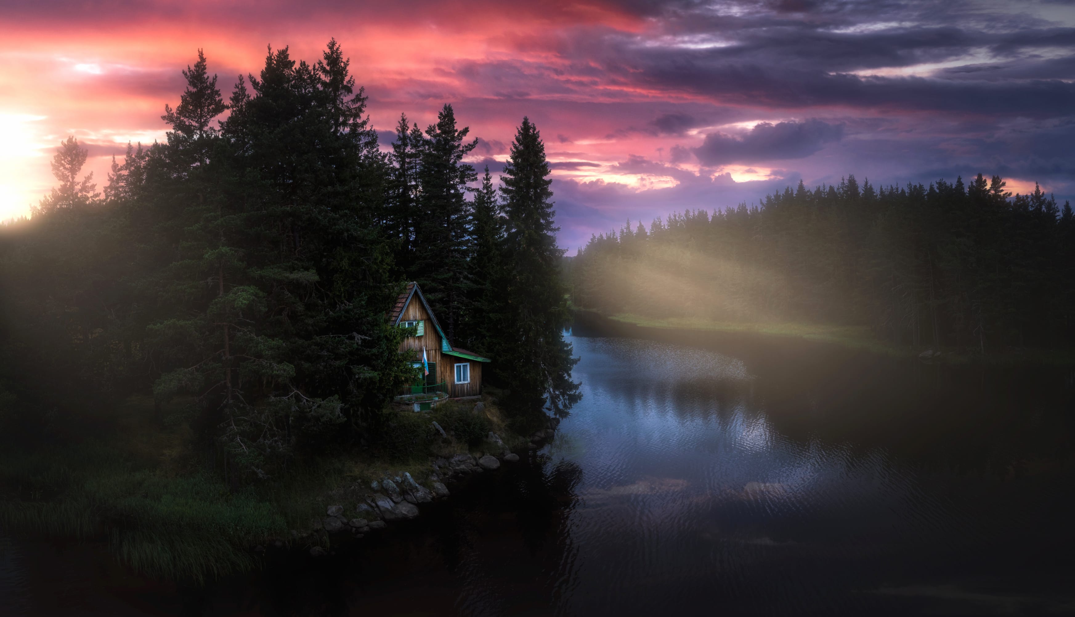 Scenic Cabin at 1280 x 960 size wallpapers HD quality