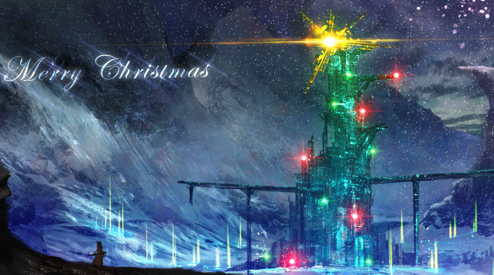 Sci-Fi Holiday Magic Merry Christmas wallpapers HD quality