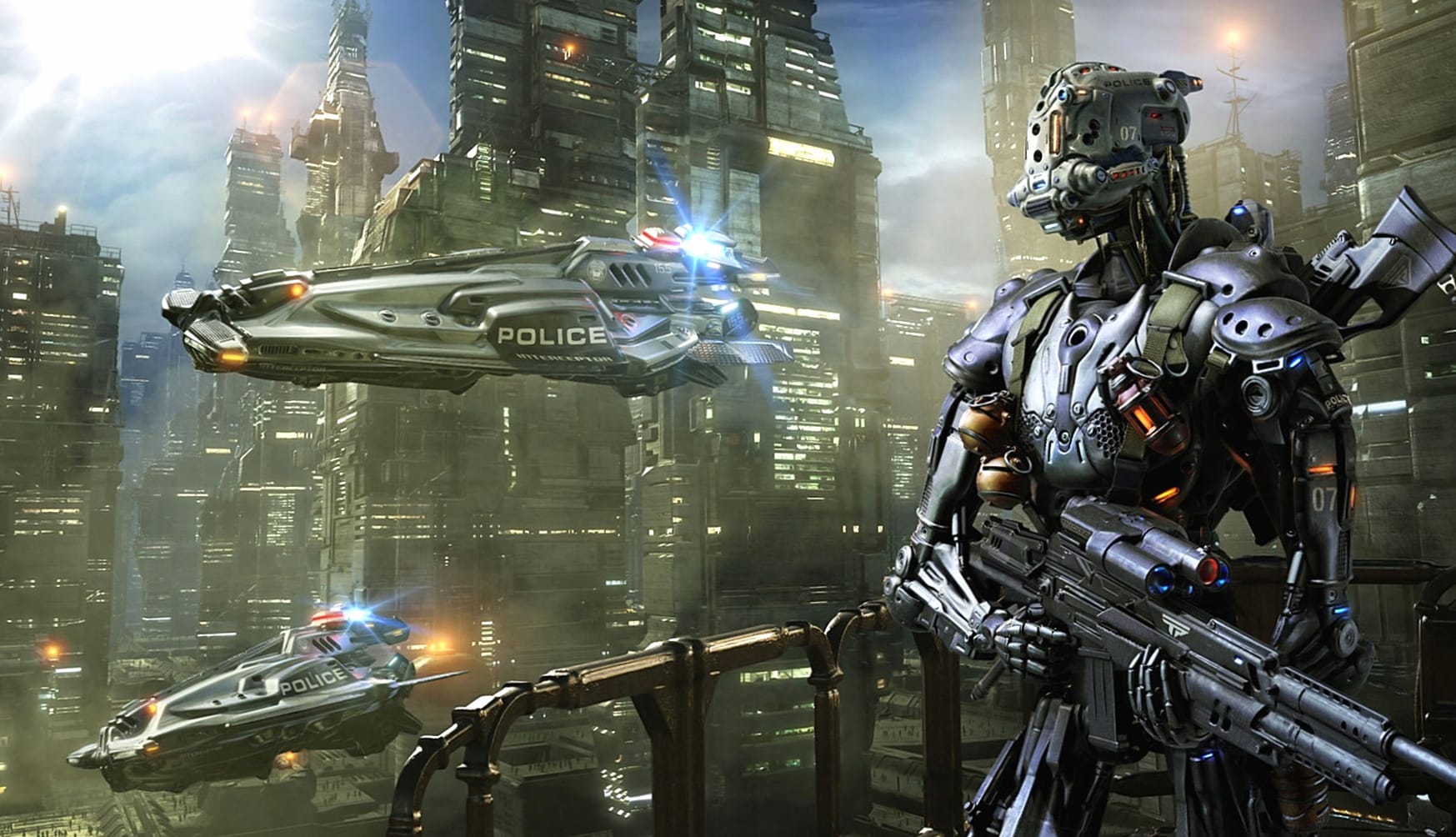 Sci-Fi Sentinel High-Tech Robot at 1152 x 864 size wallpapers HD quality