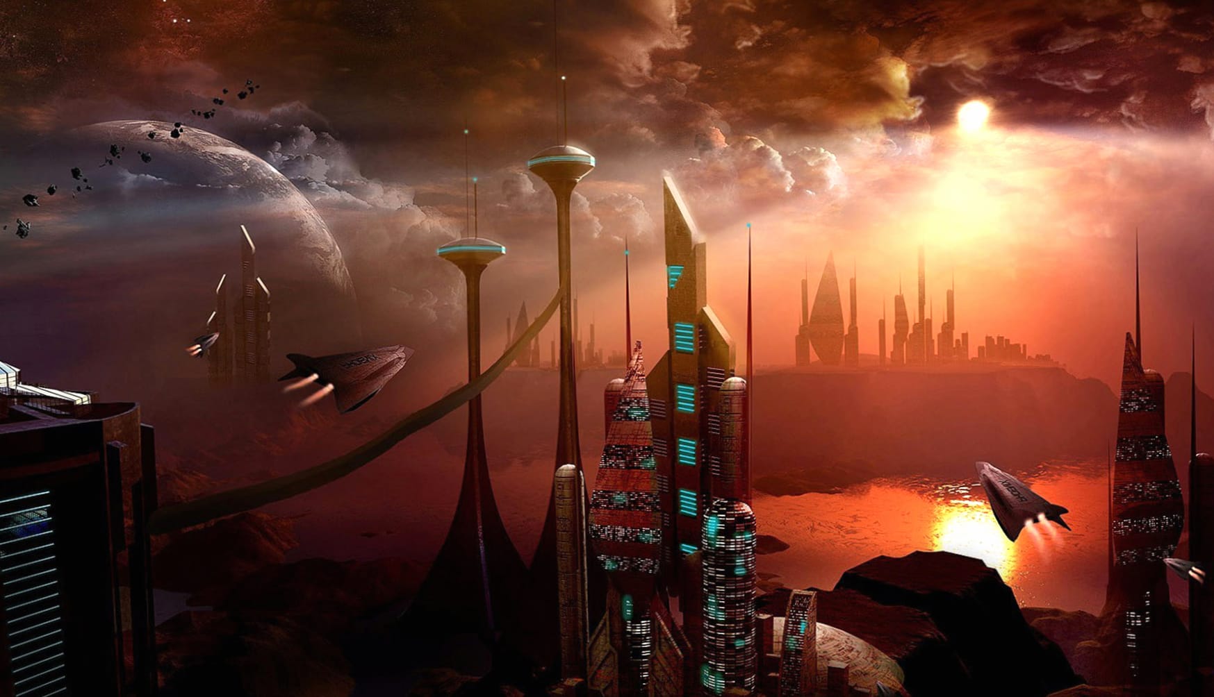 Sci Fi Cityscape wallpapers HD quality