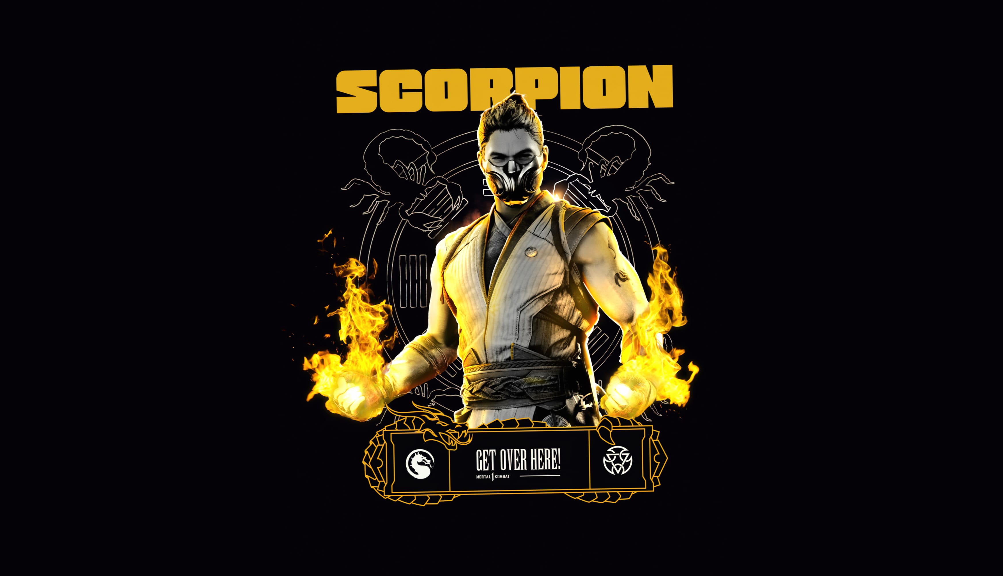 Scorpion (Mortal Kombat) AMOLED wallpapers HD quality