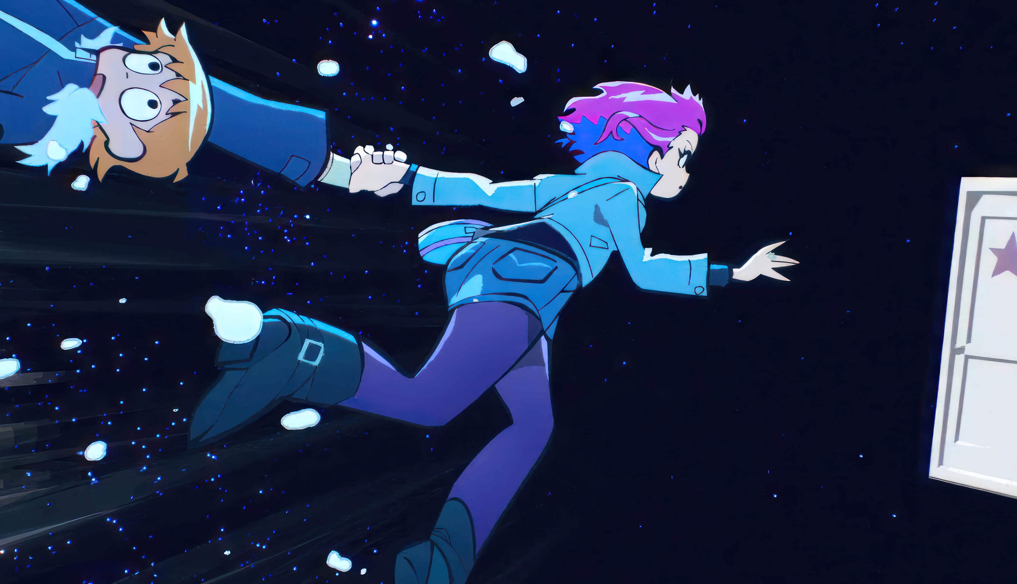 Scott Pilgrim and Ramona Flowers Space Adventure wallpapers HD quality