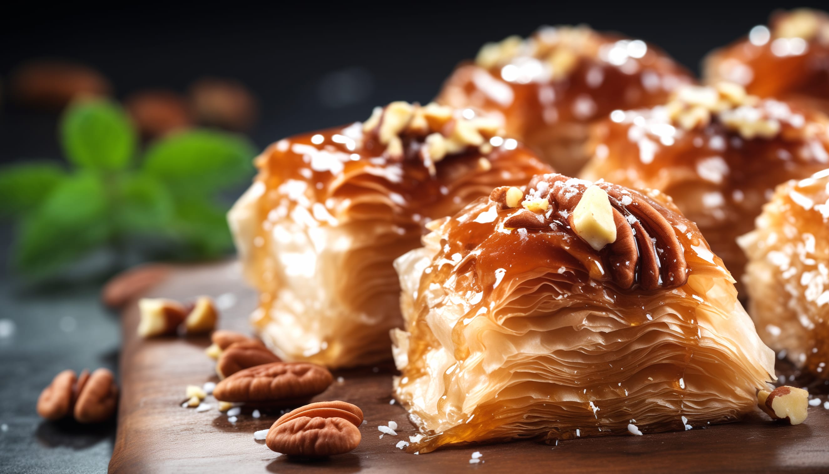 Scrumptious Baklava – Sweet Delicacy Background wallpapers HD quality