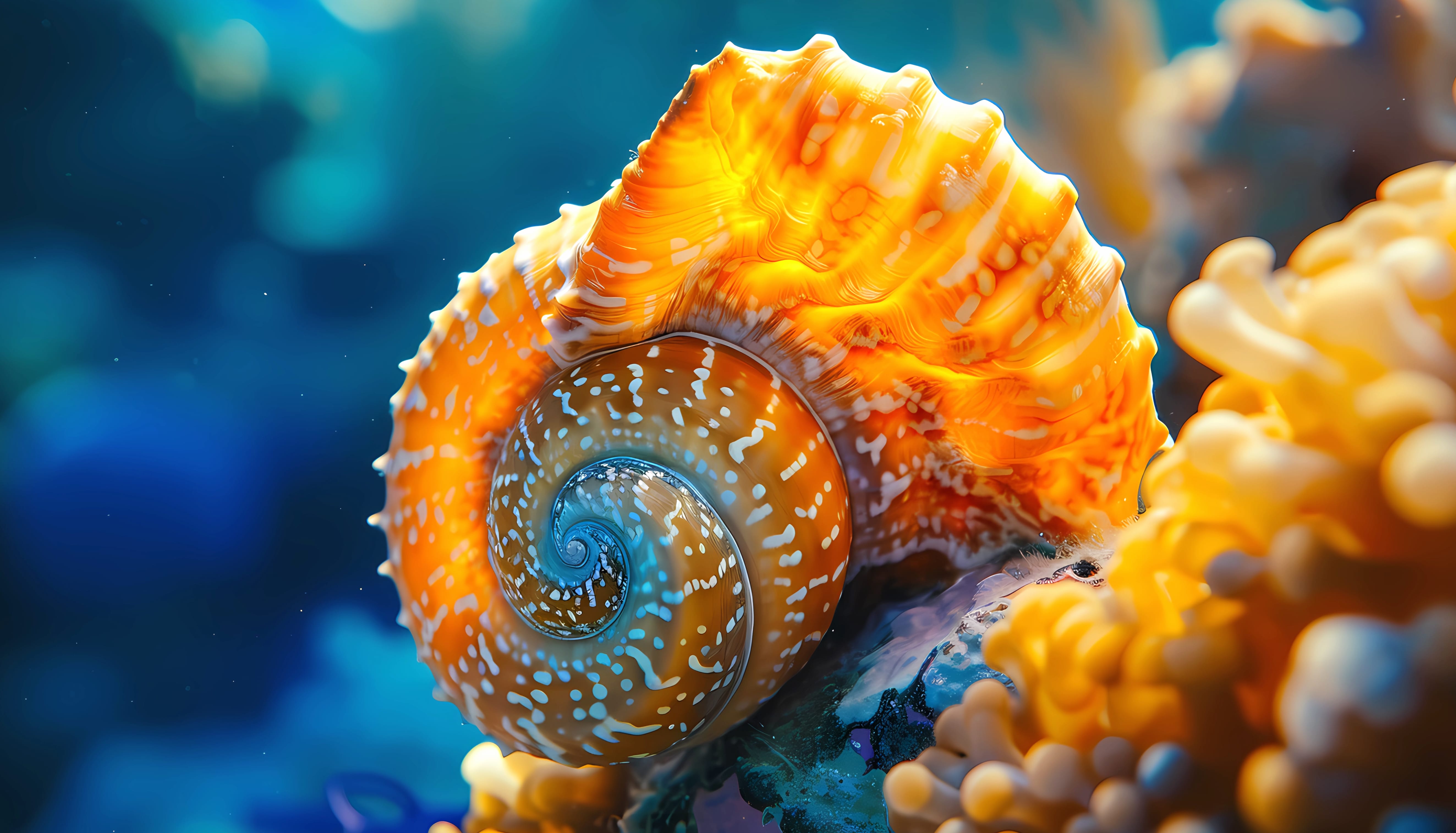 Sea snail coral wallpapers HD quality