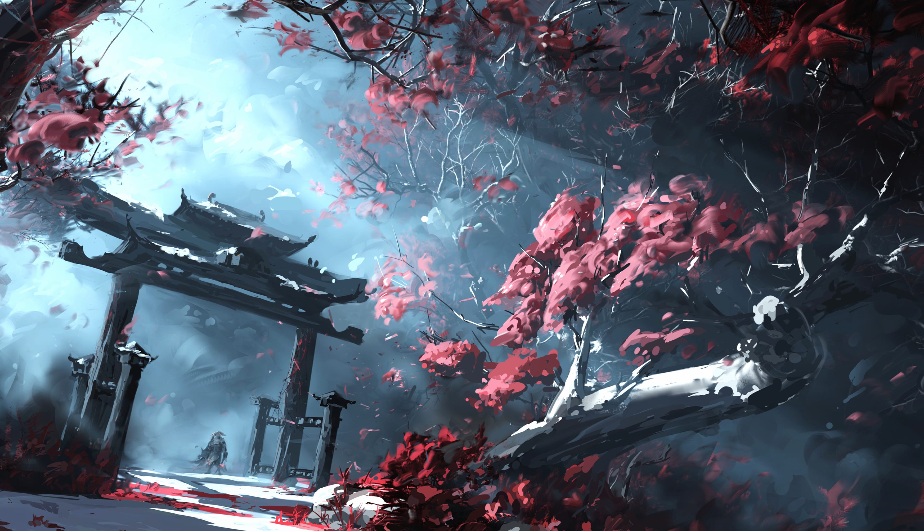 Serene Anime Landscape Stunning wallpapers HD quality