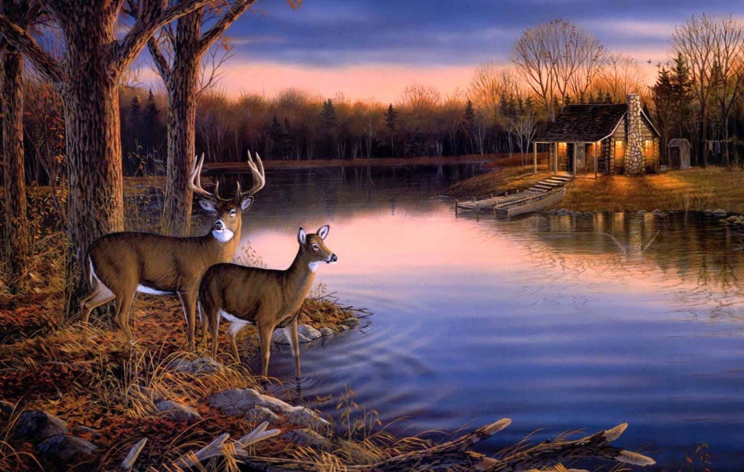 Serene Deer Twilight - wallpapers HD quality