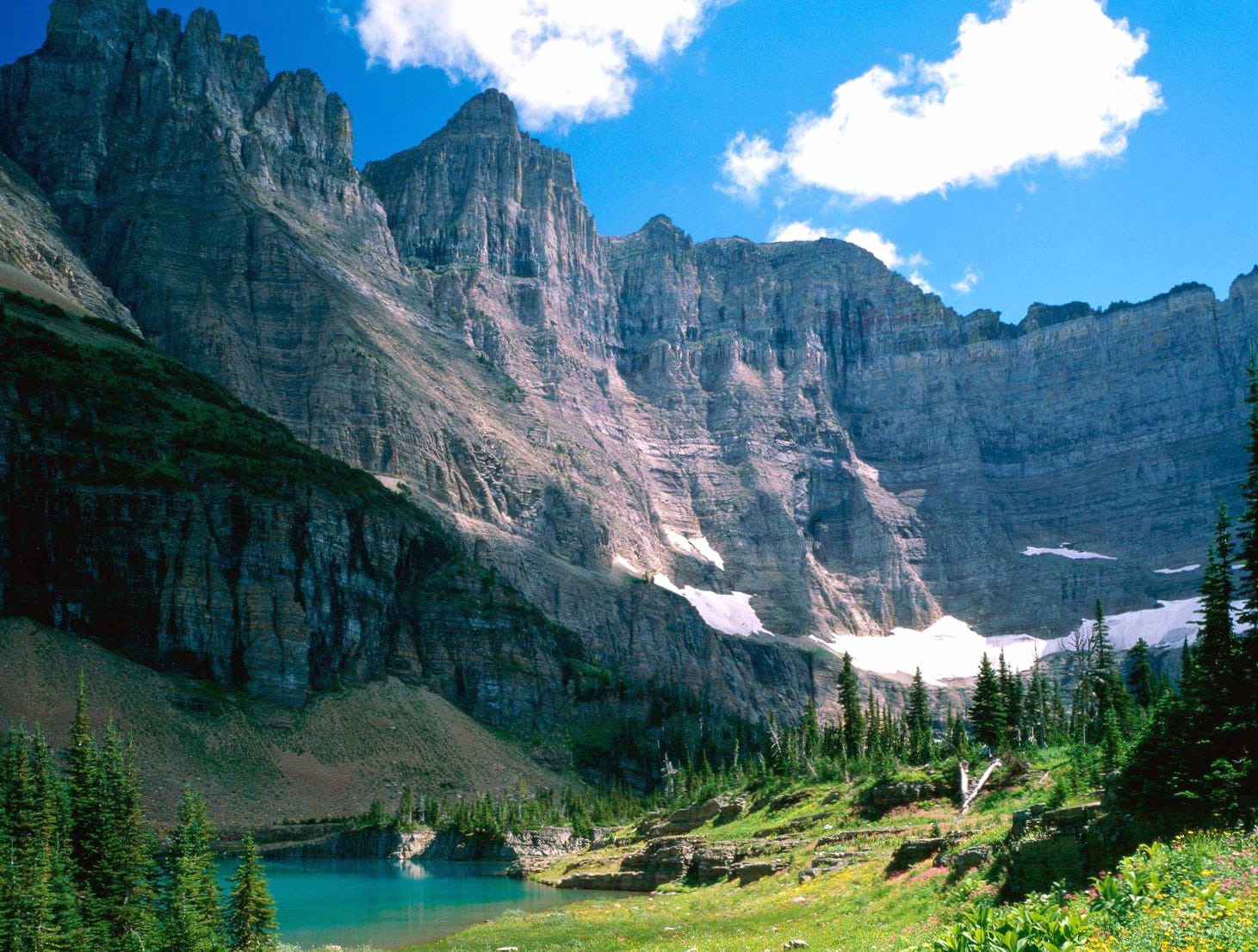 Serene Mountain Lake Canyon - wallpapers HD quality