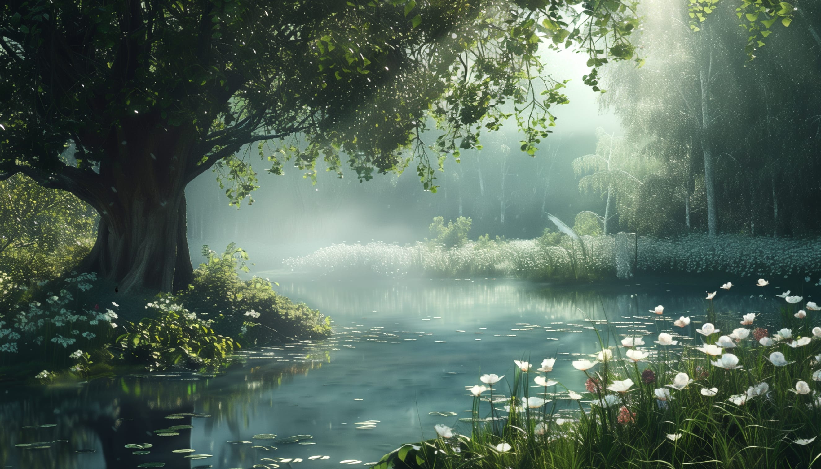 Serene Pond Nature wallpapers HD quality