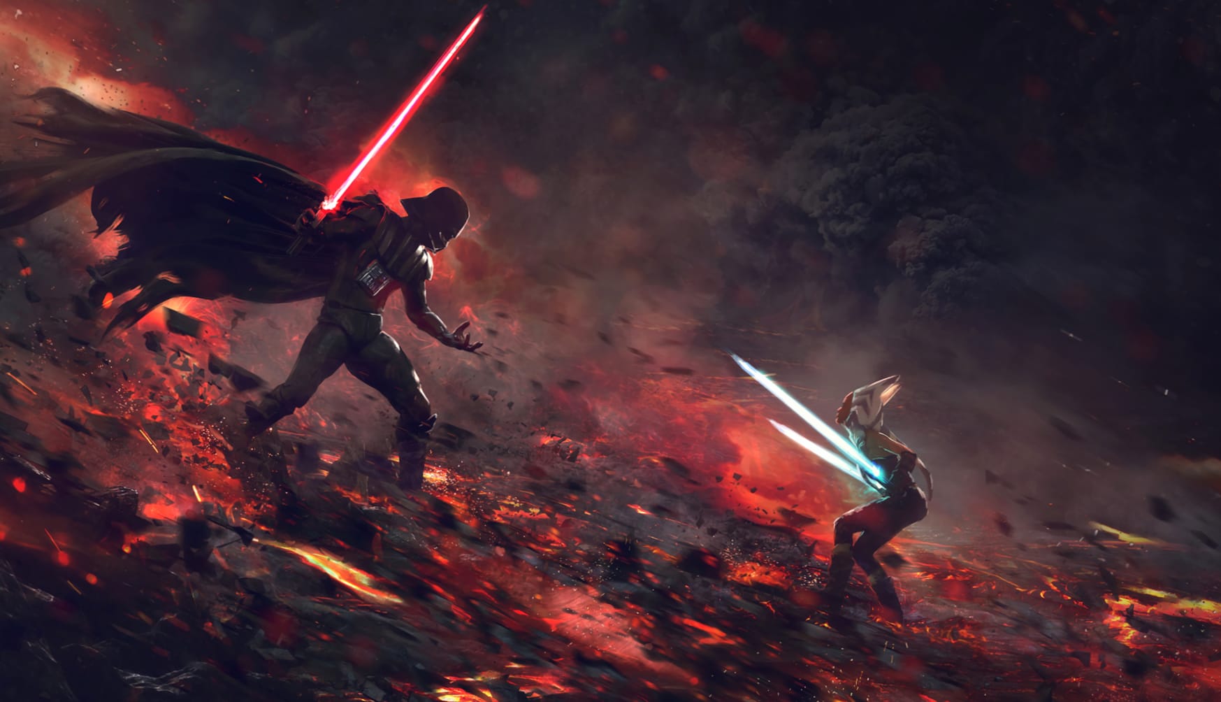 Sith vs Jedi Duel wallpapers HD quality