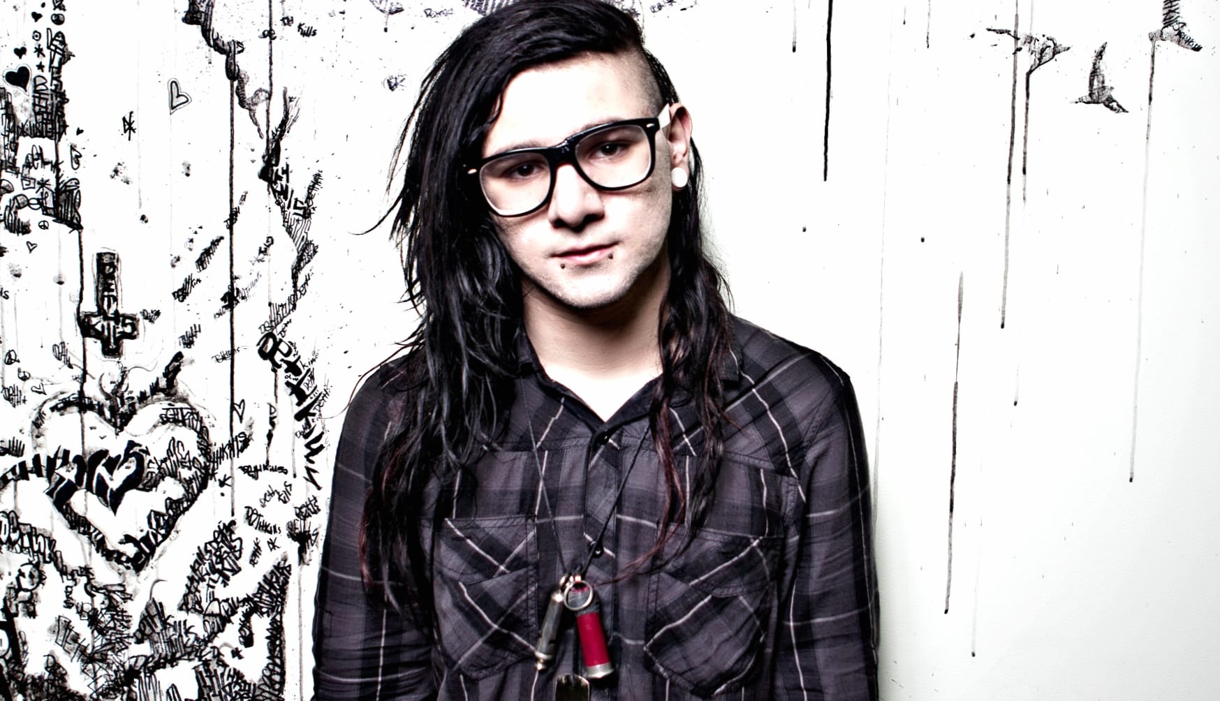 Skrillex HD Music Wallpaper at 640 x 1136 iPhone 5 size wallpapers HD quality