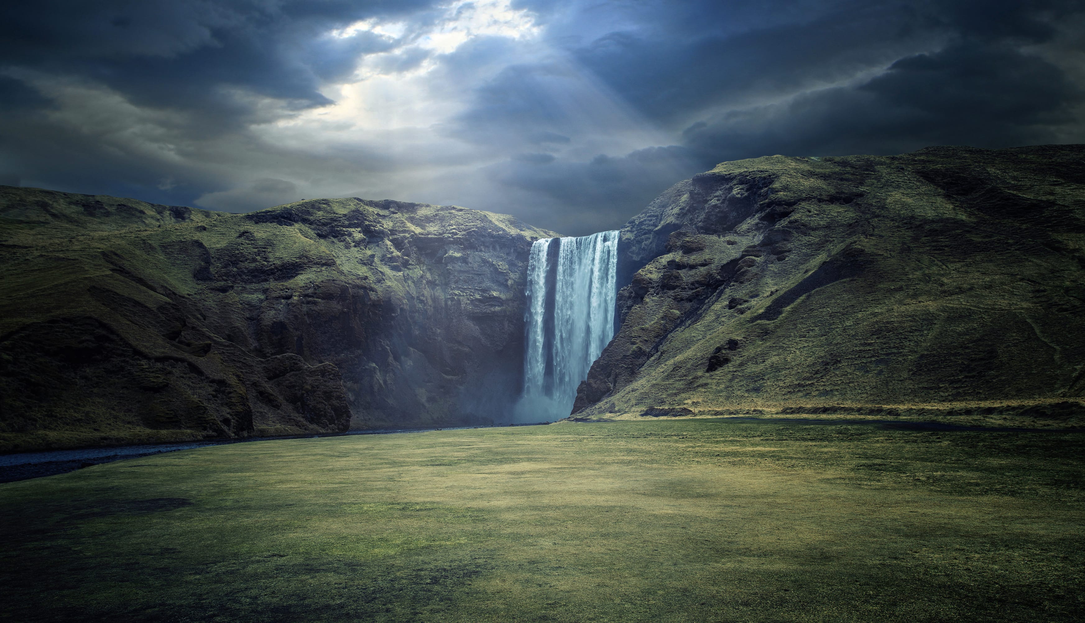 Skógafoss Majesty HD Nature Showcase wallpapers HD quality