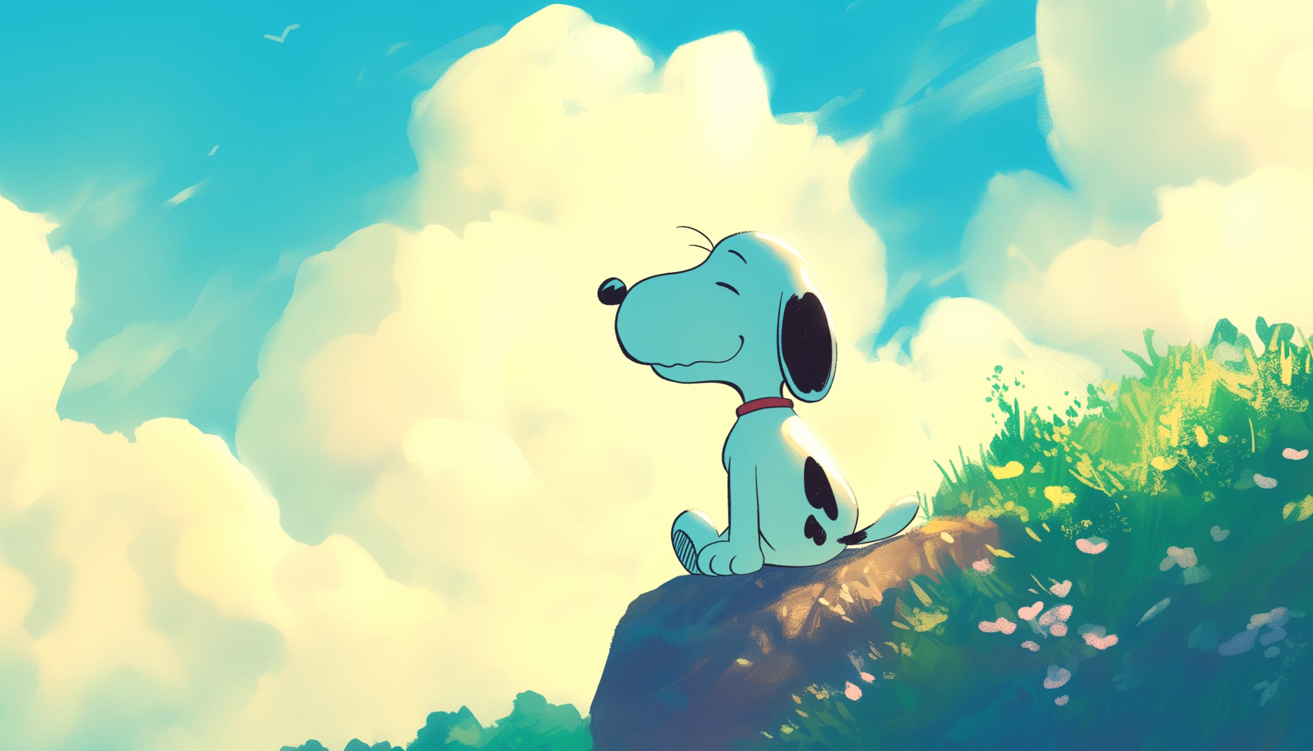 Snoopy Show Fun with Snoopy and Friends at 1334 x 750 iPhone 7 size wallpapers HD quality