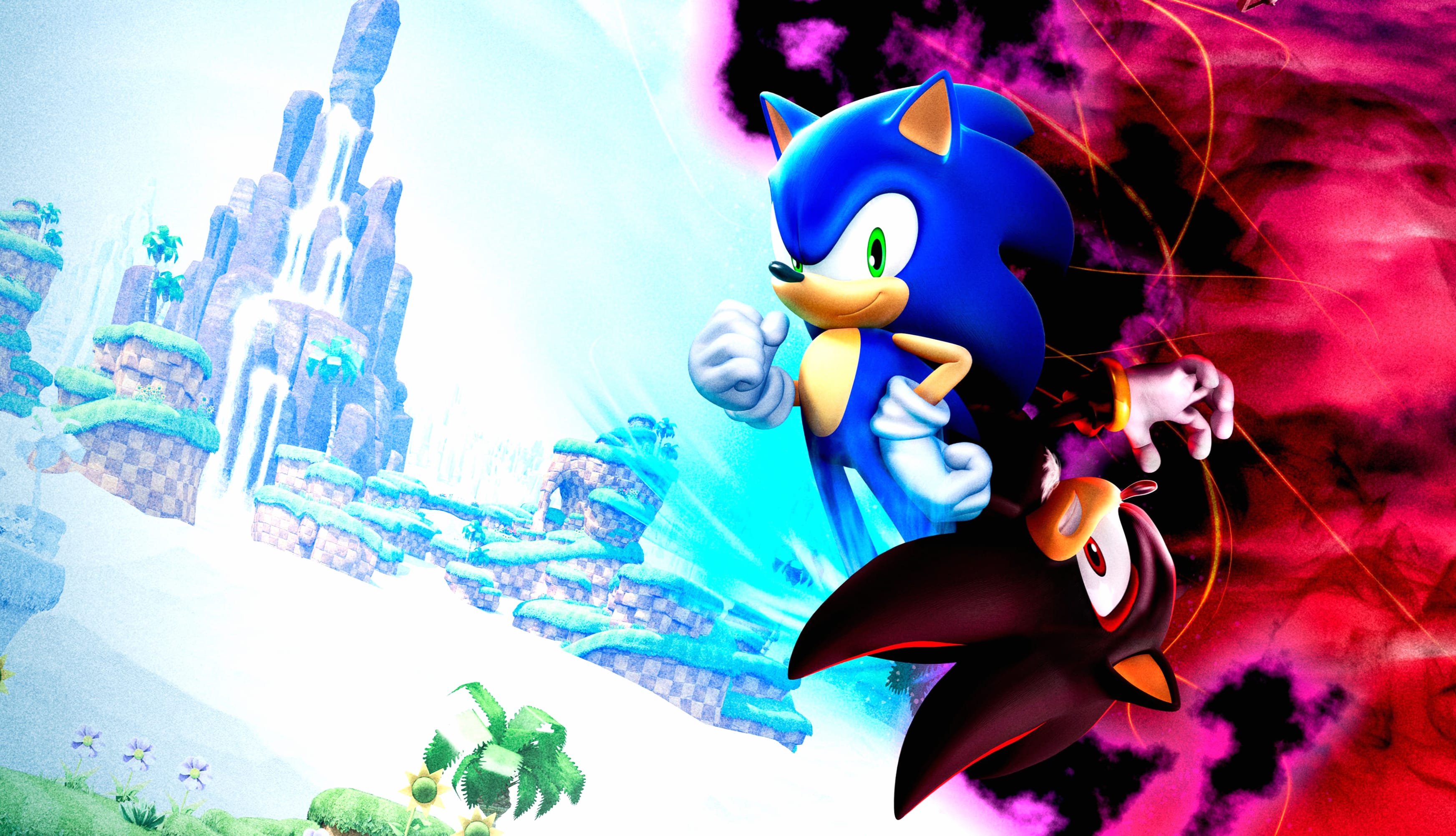 Sonic X Shadow Generations Video Game at 2048 x 2048 iPad size wallpapers HD quality