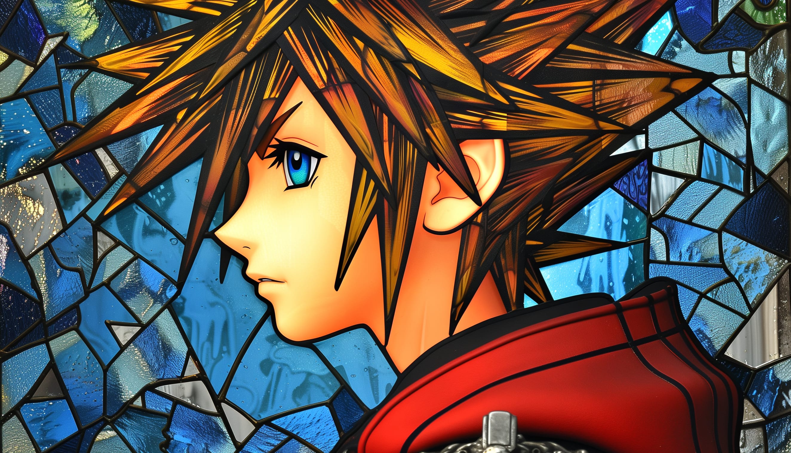 Sora Kingdom Hearts III Video Game Art Background wallpapers HD quality