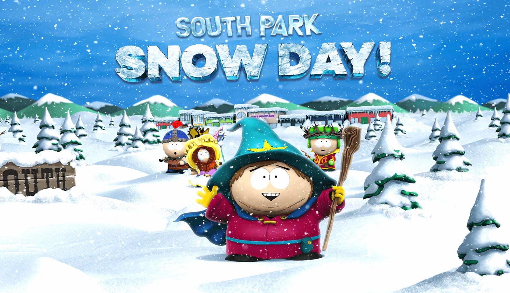 South Park Snow Day Game at 640 x 960 iPhone 4 size wallpapers HD quality