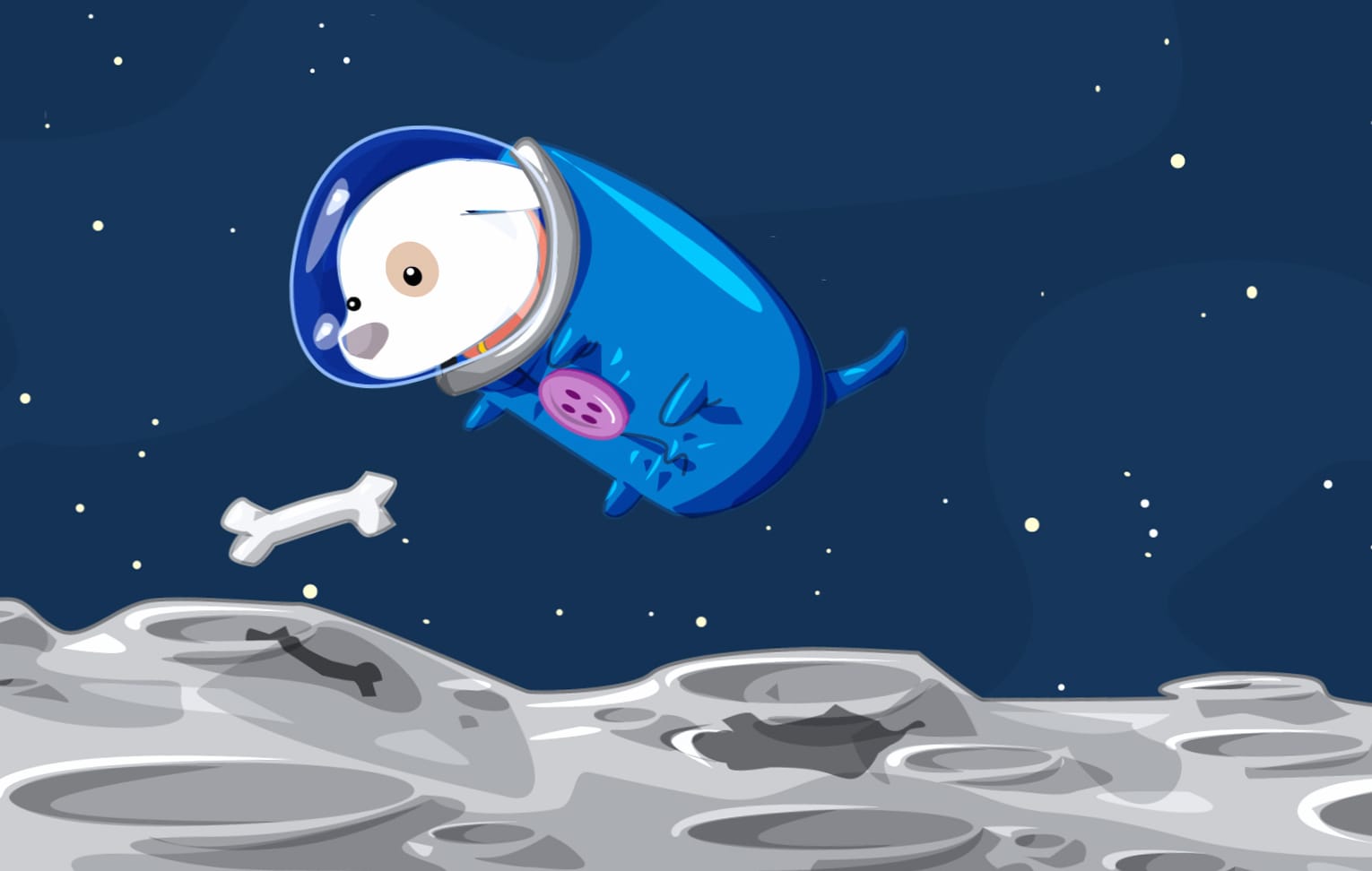 Space Suit Space Moon Bones Dog Animal Artistic Wallpaper wallpapers HD quality