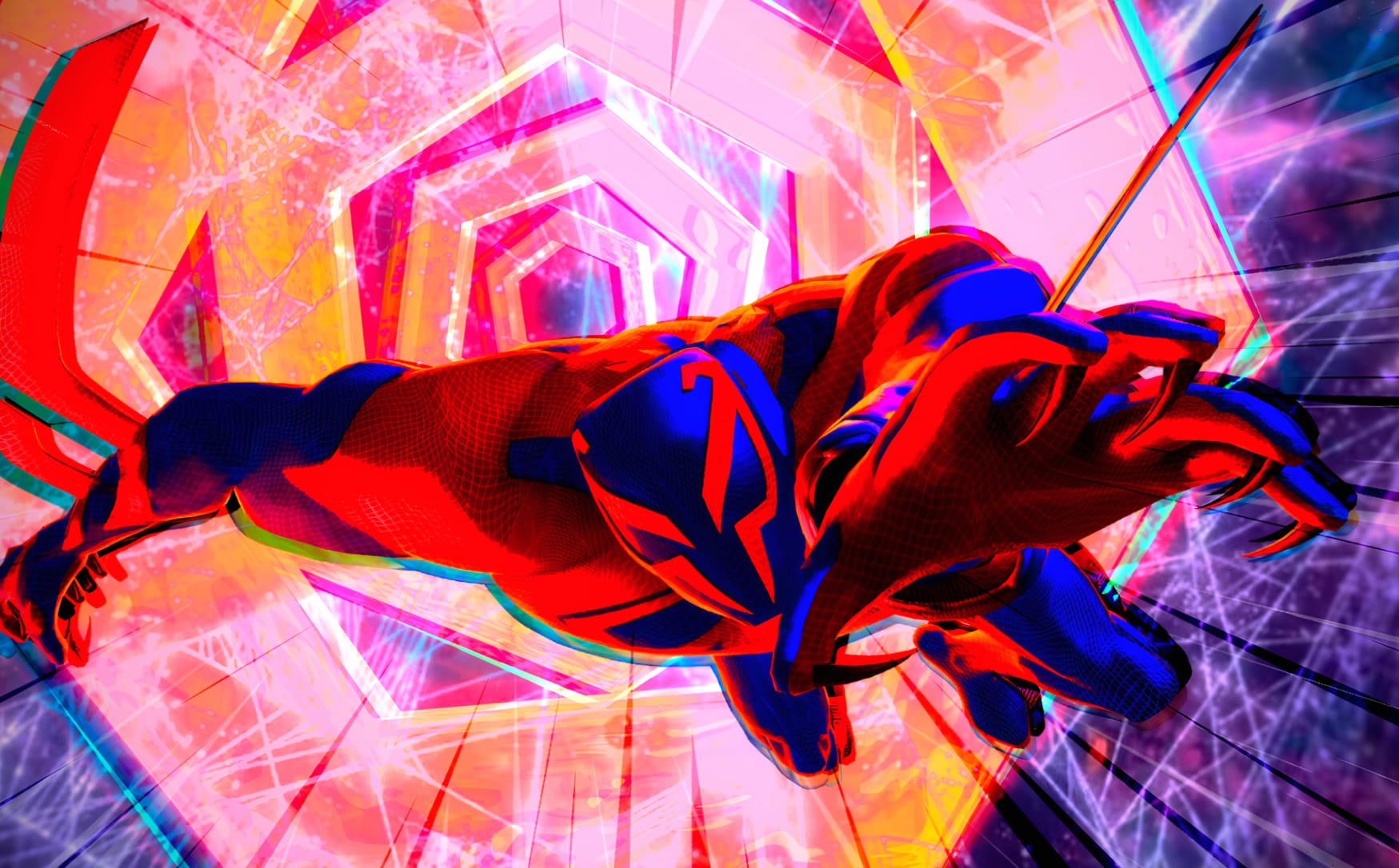 Spider-Man 2099 - Dive Into the Future! at 1024 x 1024 iPad size wallpapers HD quality