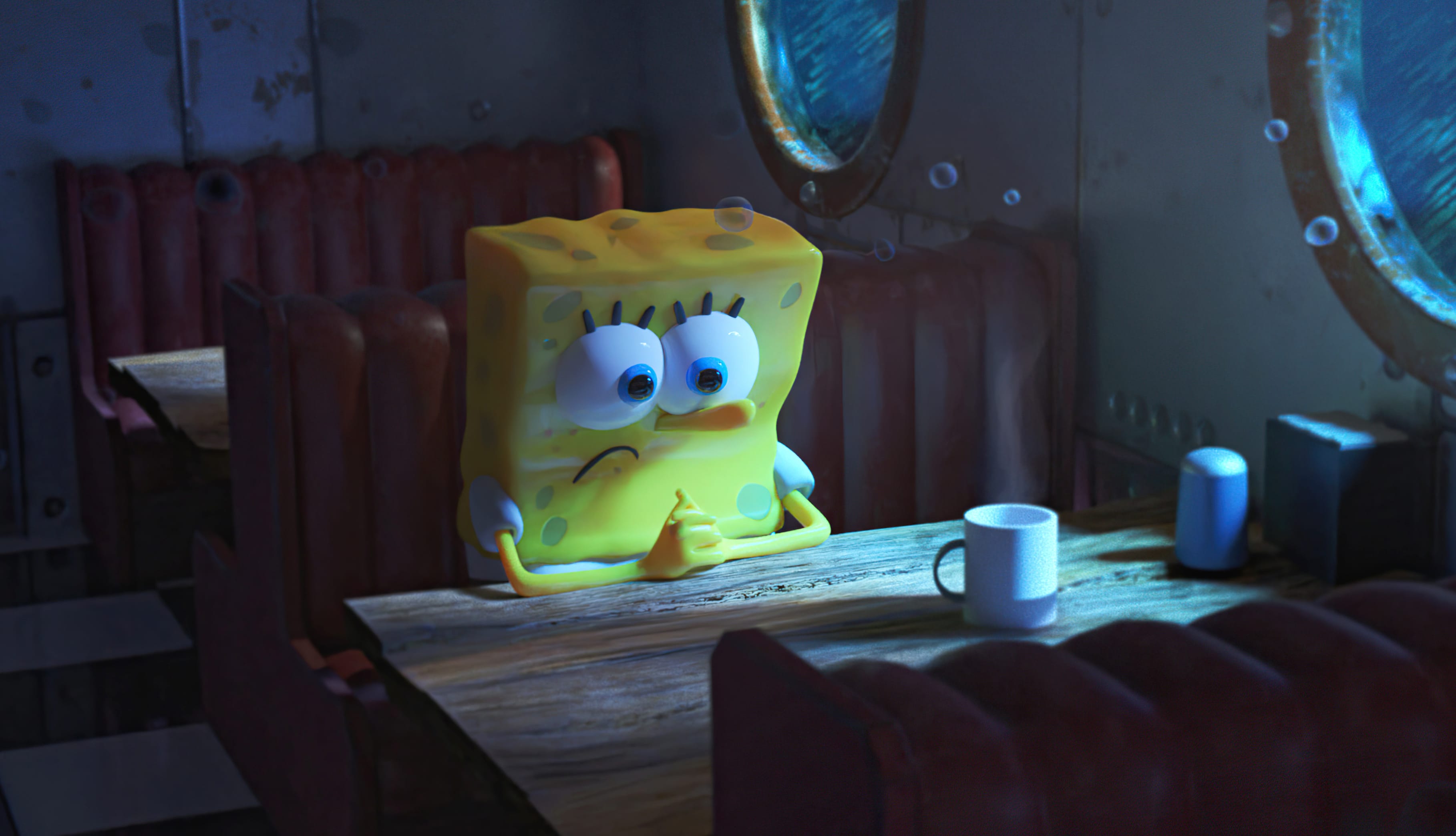 SpongeBob HD Evening Mood Wallpaper wallpapers HD quality