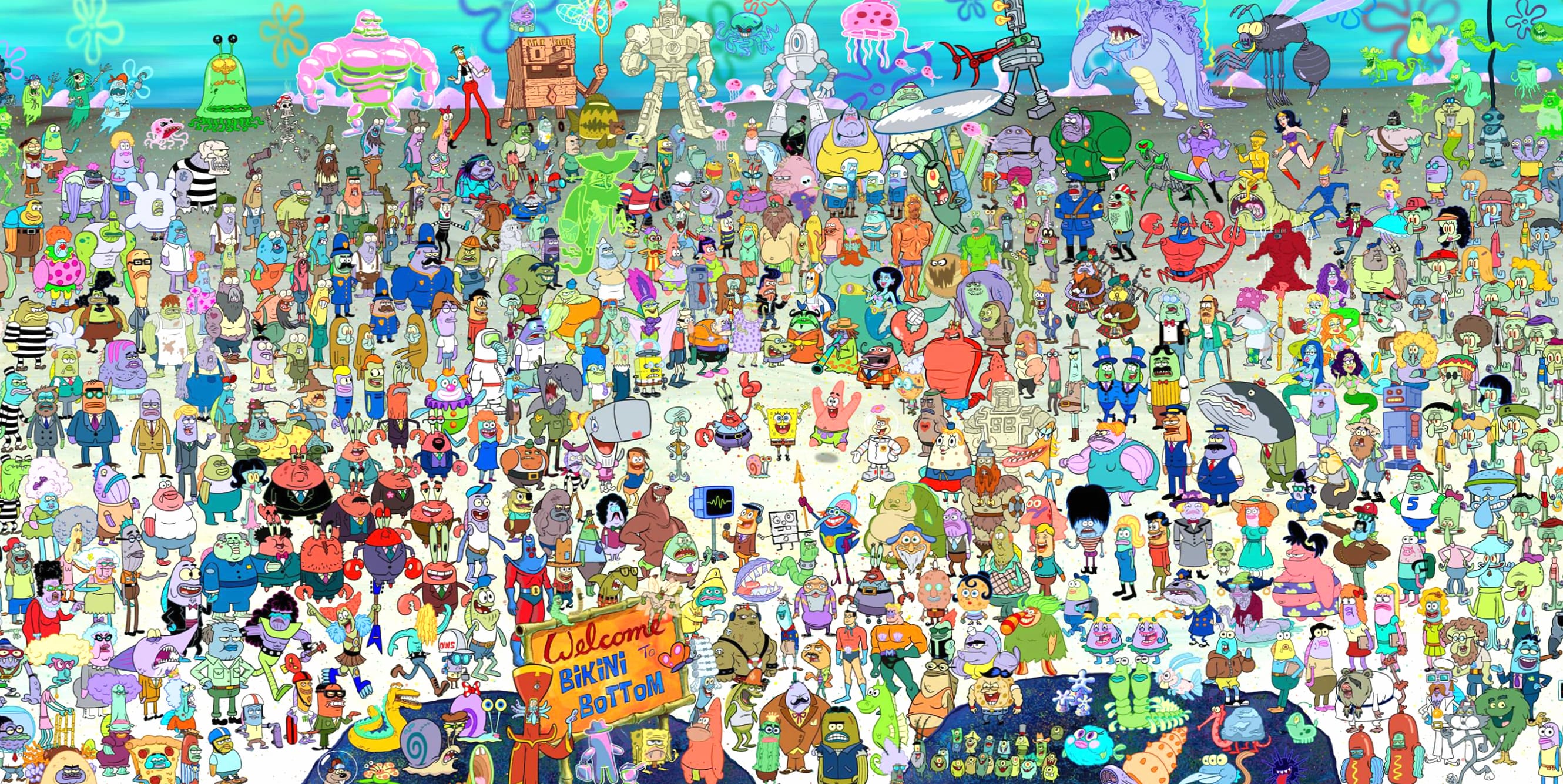 SpongeBob SquarePants Extravaganza at 1680 x 945 HD size wallpapers HD quality