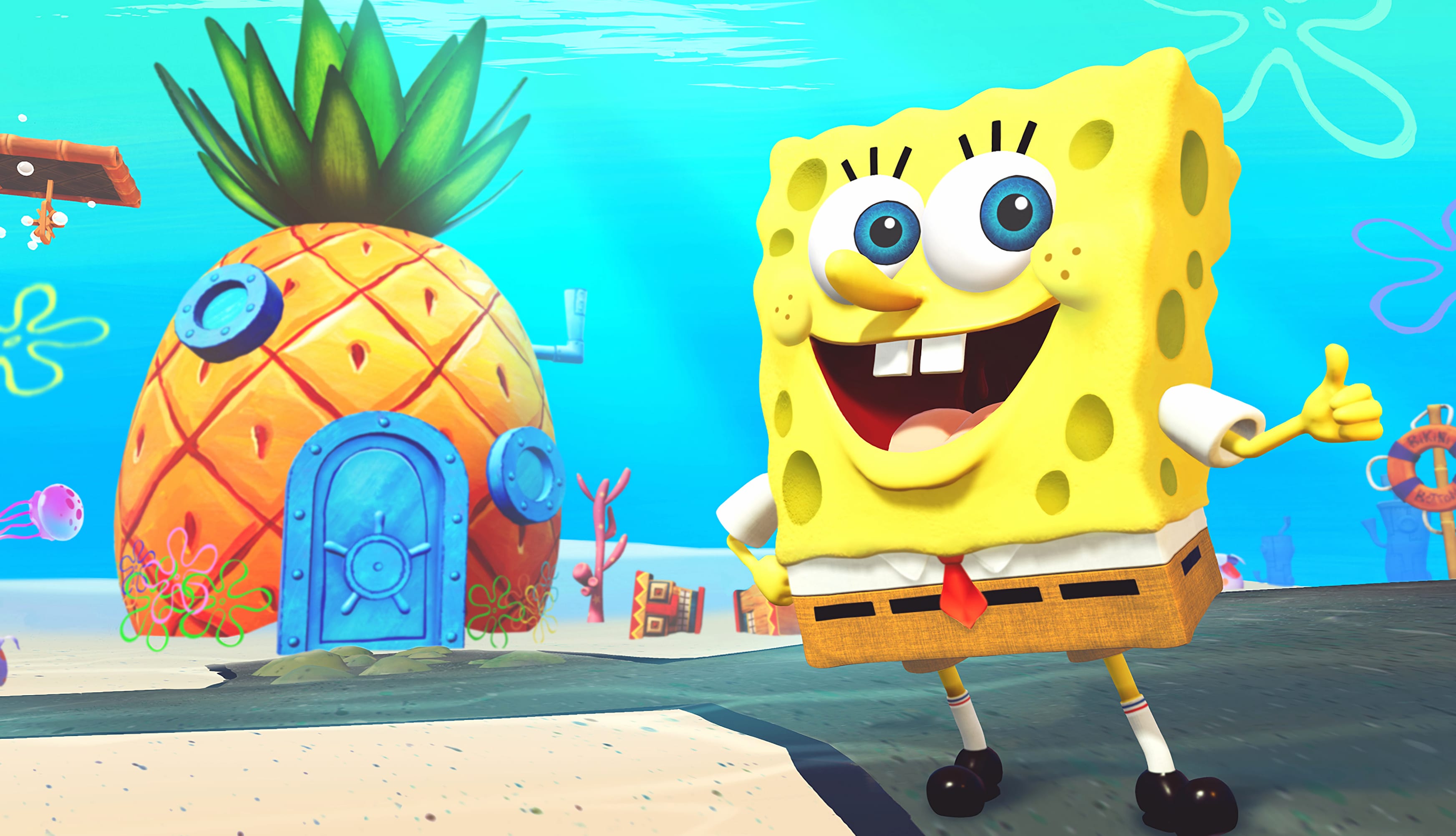 SpongeBob SquarePants – Bikini Bottom Bliss at 640 x 960 iPhone 4 size wallpapers HD quality