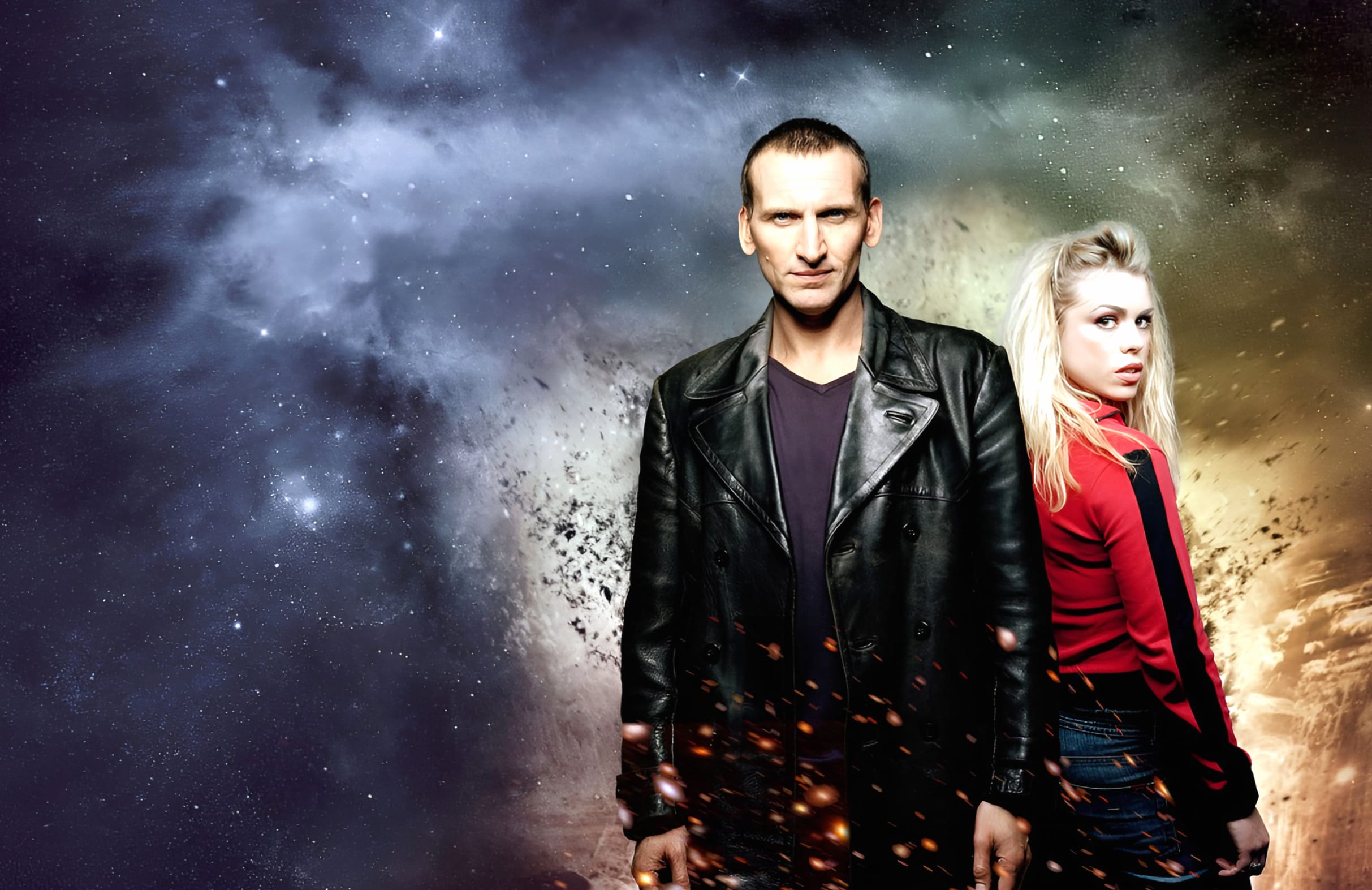 Star Space Sci Fi Rose Tyler Christopher Eccleston TV Show Doctor Who (2005) wallpapers HD quality