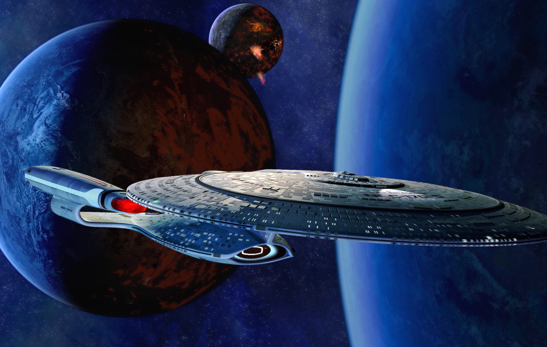 Star Trek The Next Generation - Enterprise in Space wallpapers HD quality