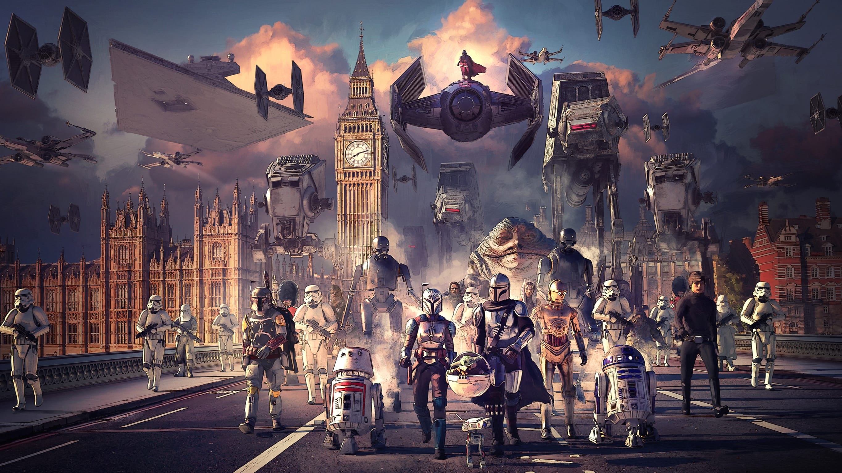 Star Wars Sci-Fi London at 1152 x 864 size wallpapers HD quality